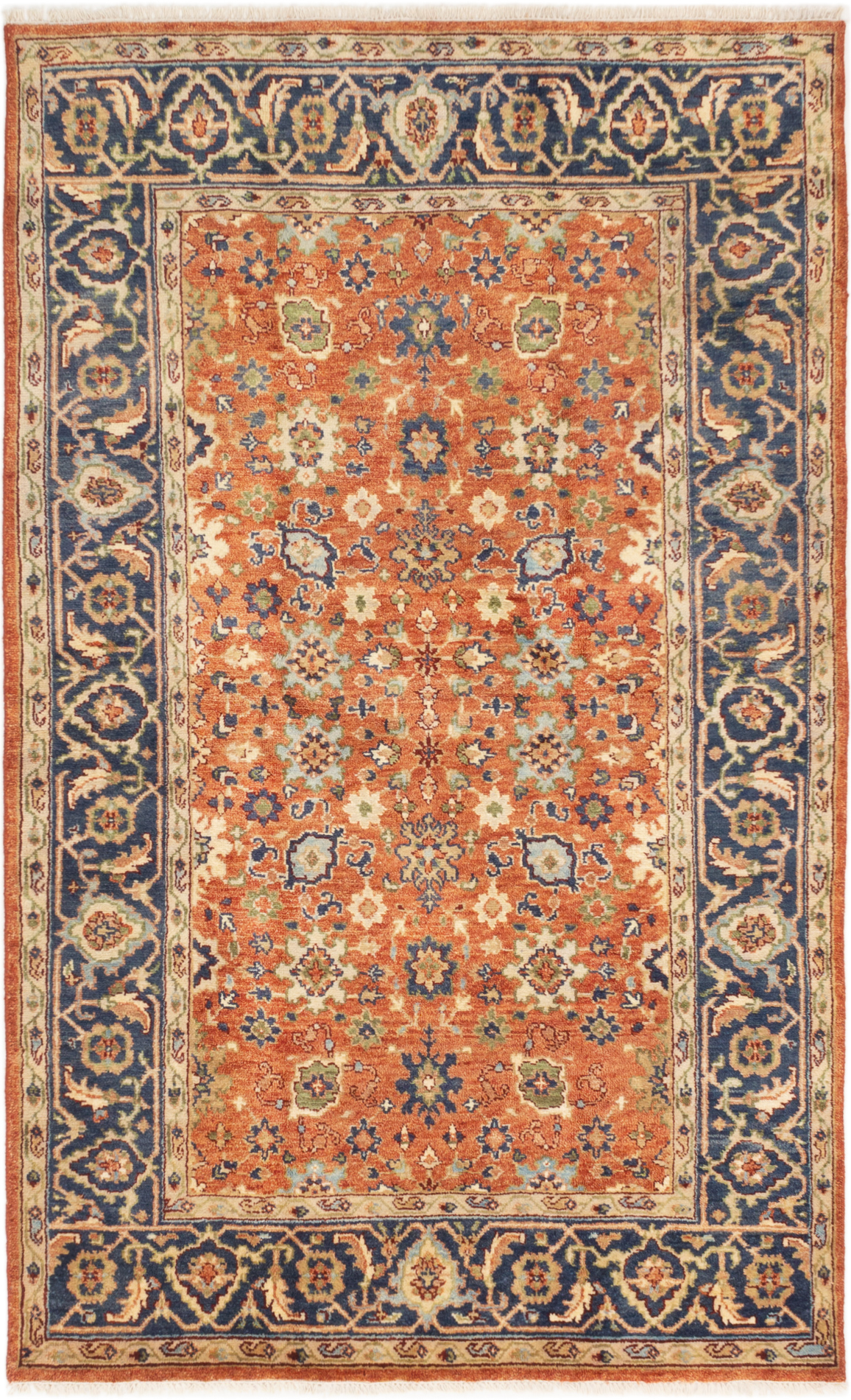 Hand-knotted Serapi Heritage Dark Copper Wool Rug 5'9" x 9'3" Size: 5'9" x 9'3"  