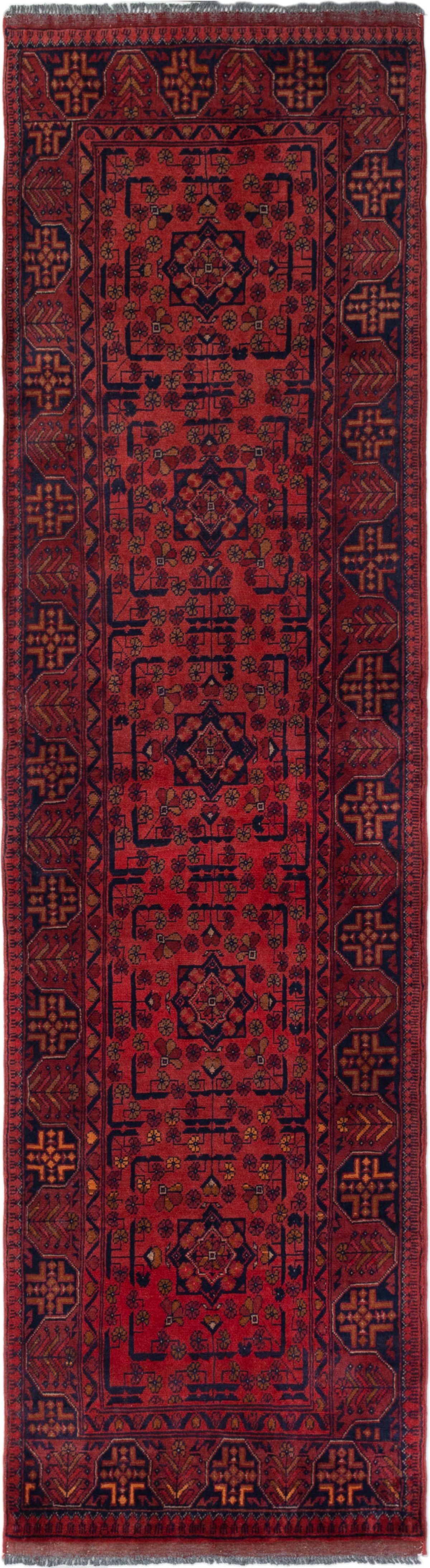 Hand-knotted Finest Khal Mohammadi Dark Copper Wool Rug 2'8" x 9'10"  Size: 2'8" x 9'10"  