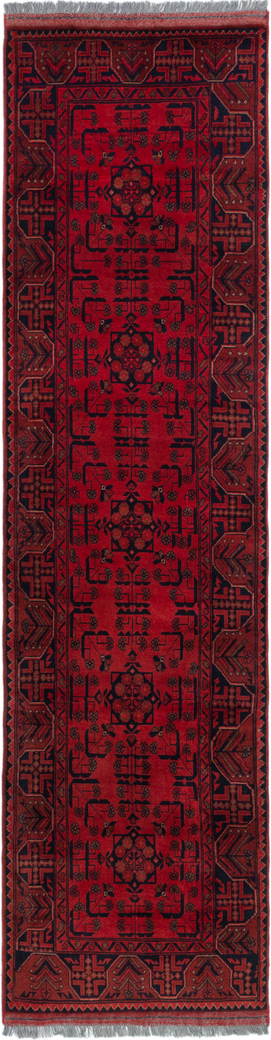 Hand-knotted Finest Khal Mohammadi Red Wool Rug 2'10" x 9'7"  Size: 2'10" x 9'7"  