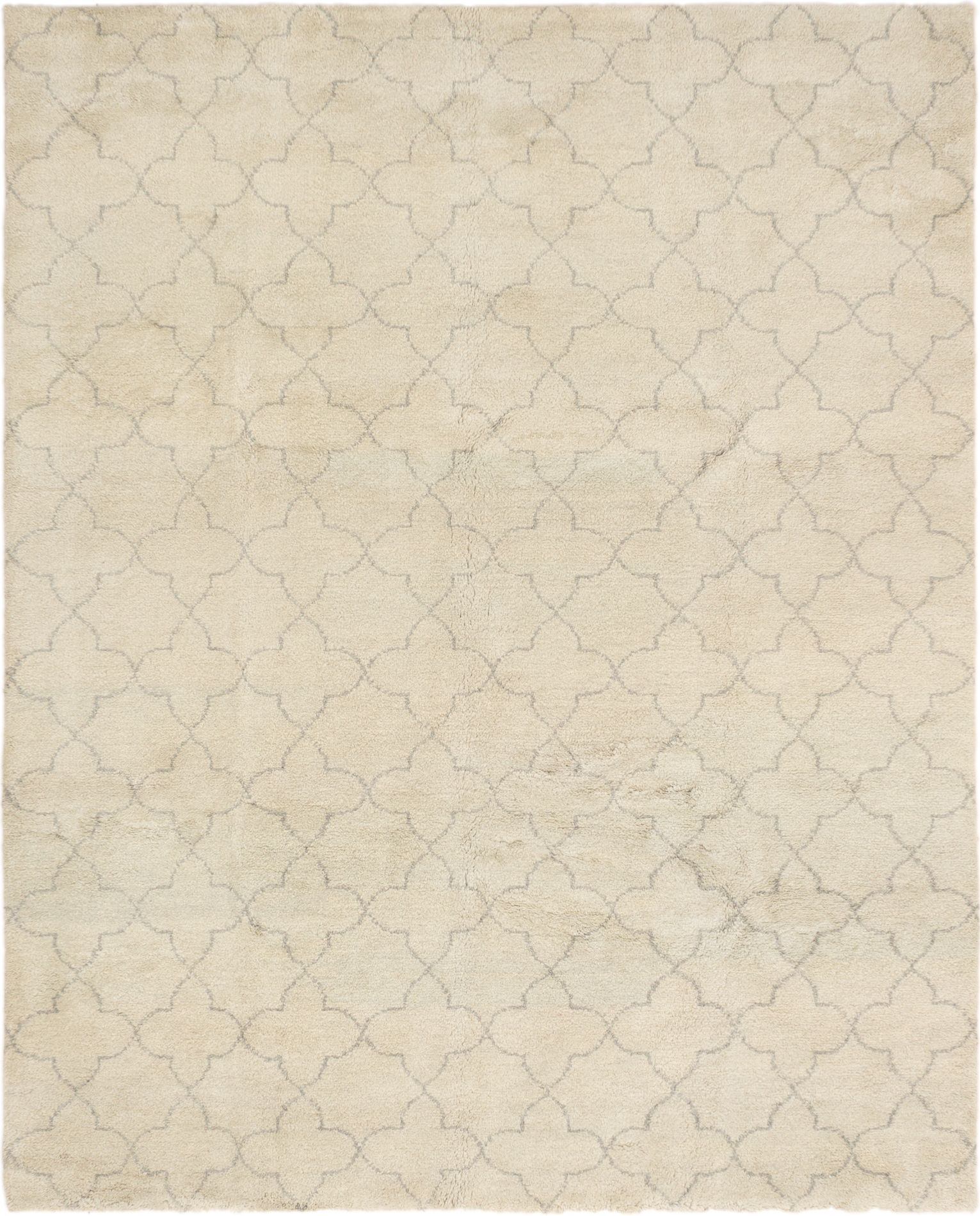 Hand-knotted Arlequin Light Green  Rug 8'0" x 10'0" Size: 8'0" x 10'0"  