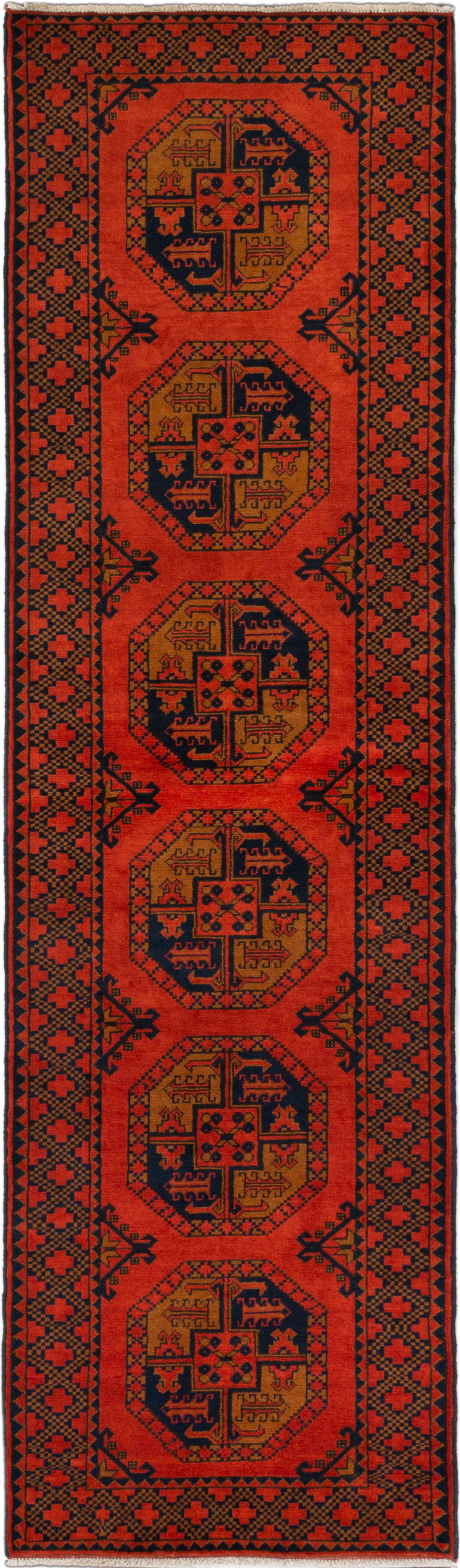Hand-knotted Finest Kargahi Dark Copper Wool Rug 2'10" x 9'11"  Size: 2'10" x 9'11"  