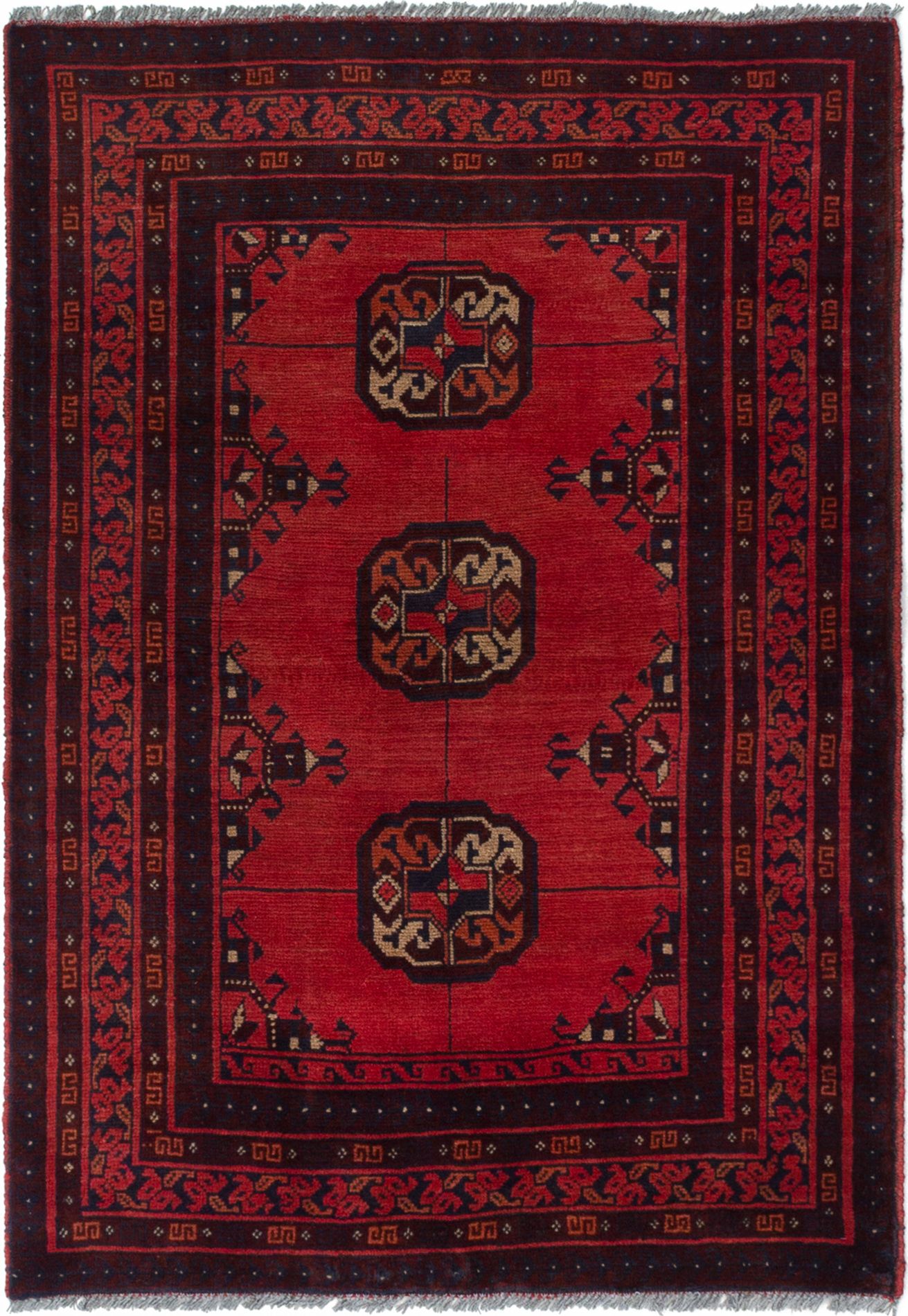 Hand-knotted Finest Khal Mohammadi Dark Copper Wool Rug 3'2" x 4'8"  Size: 3'2" x 4'8"  