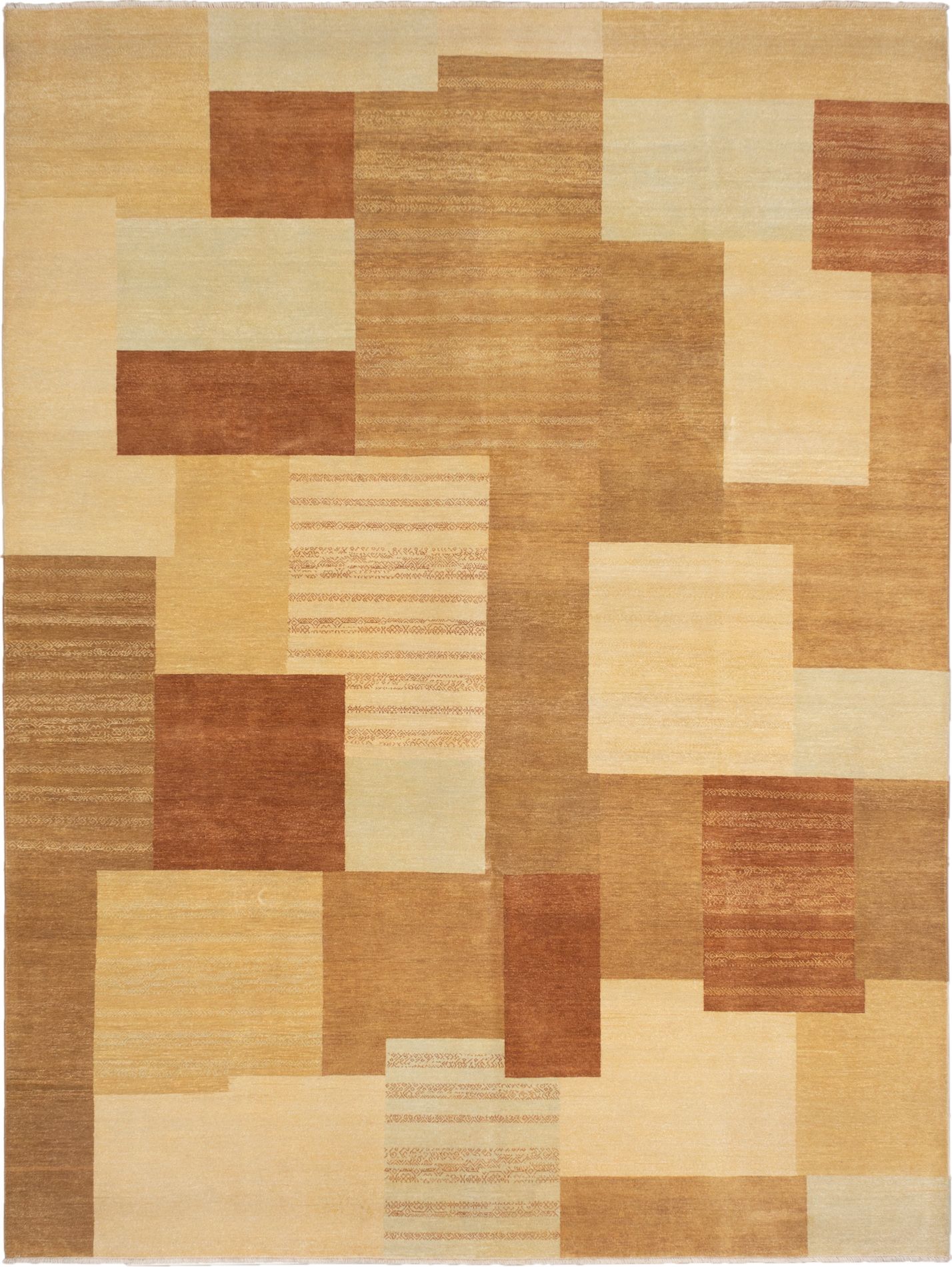 Hand-knotted Ziegler Chobi Brown Wool Rug 9'0" x 12'0" Size: 9'0" x 12'0"  