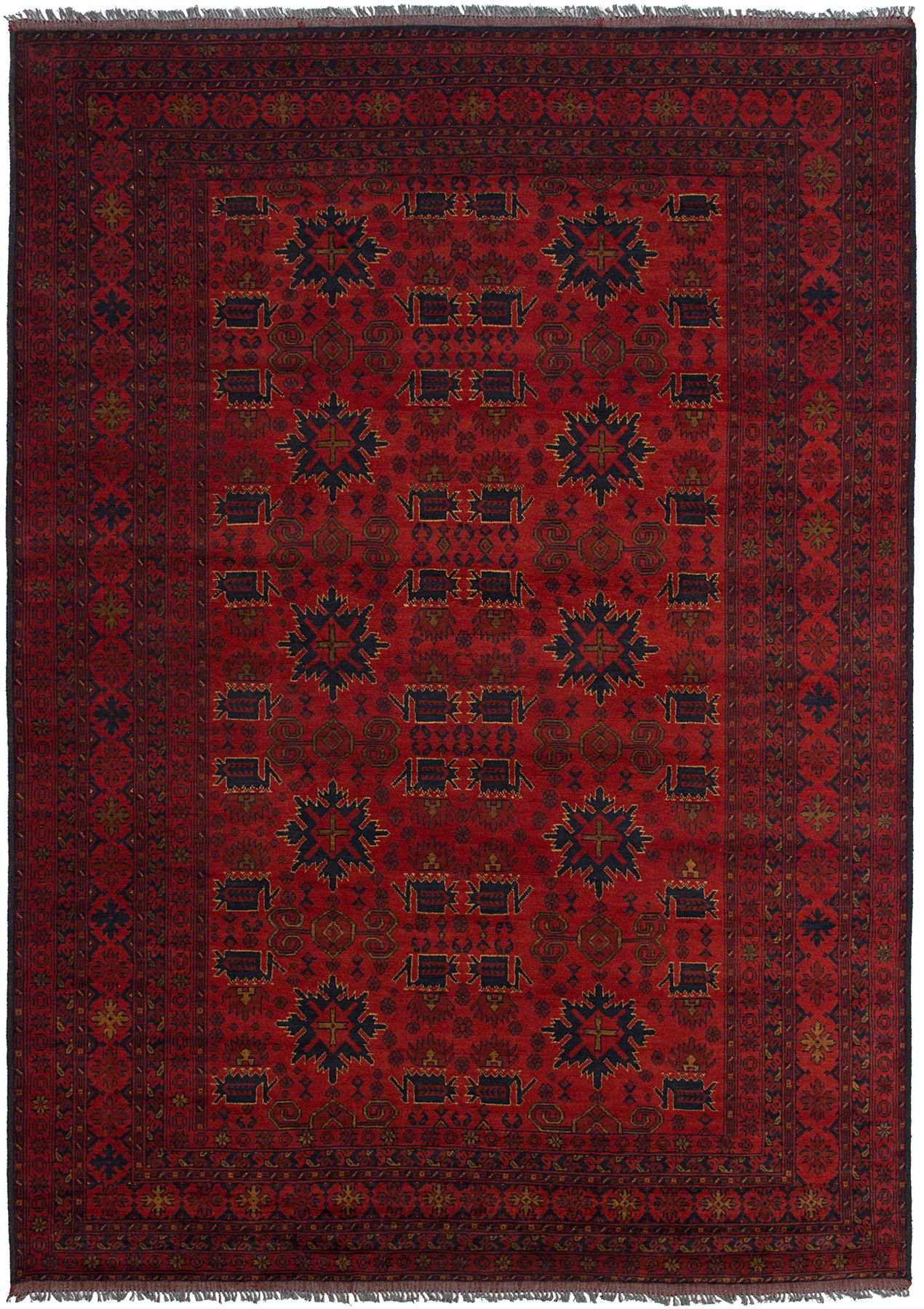 Hand-knotted Finest Khal Mohammadi Red Wool Rug 6'9" x 9'8"  Size: 6'9" x 9'8"  