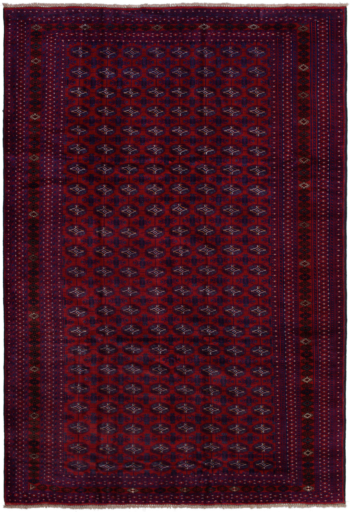 Hand-knotted Finest Rizbaft   Rug 6'10" x 9'10" Size: 6'10" x 9'10"  