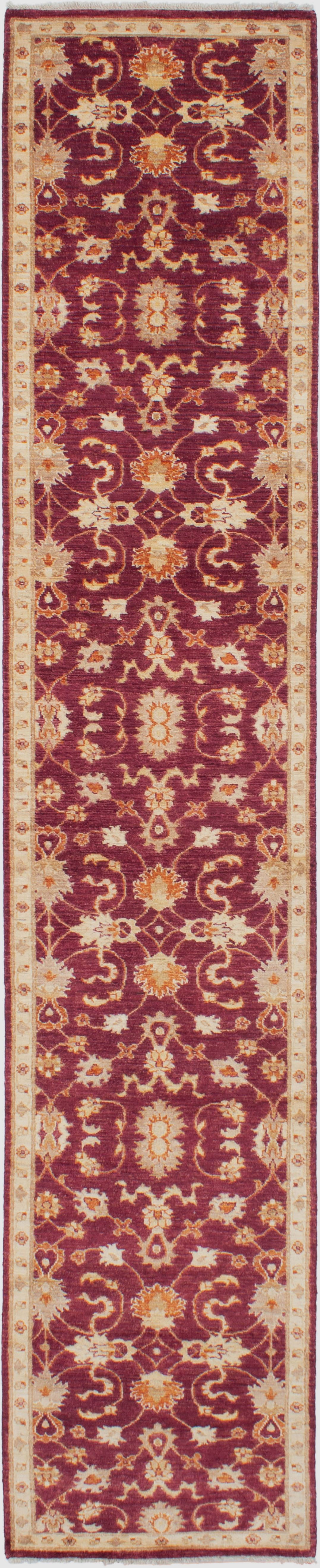 Hand-knotted Chobi Finest Burgundy Wool Rug 2'7" x 14'0" Size: 2'7" x 14'0"  