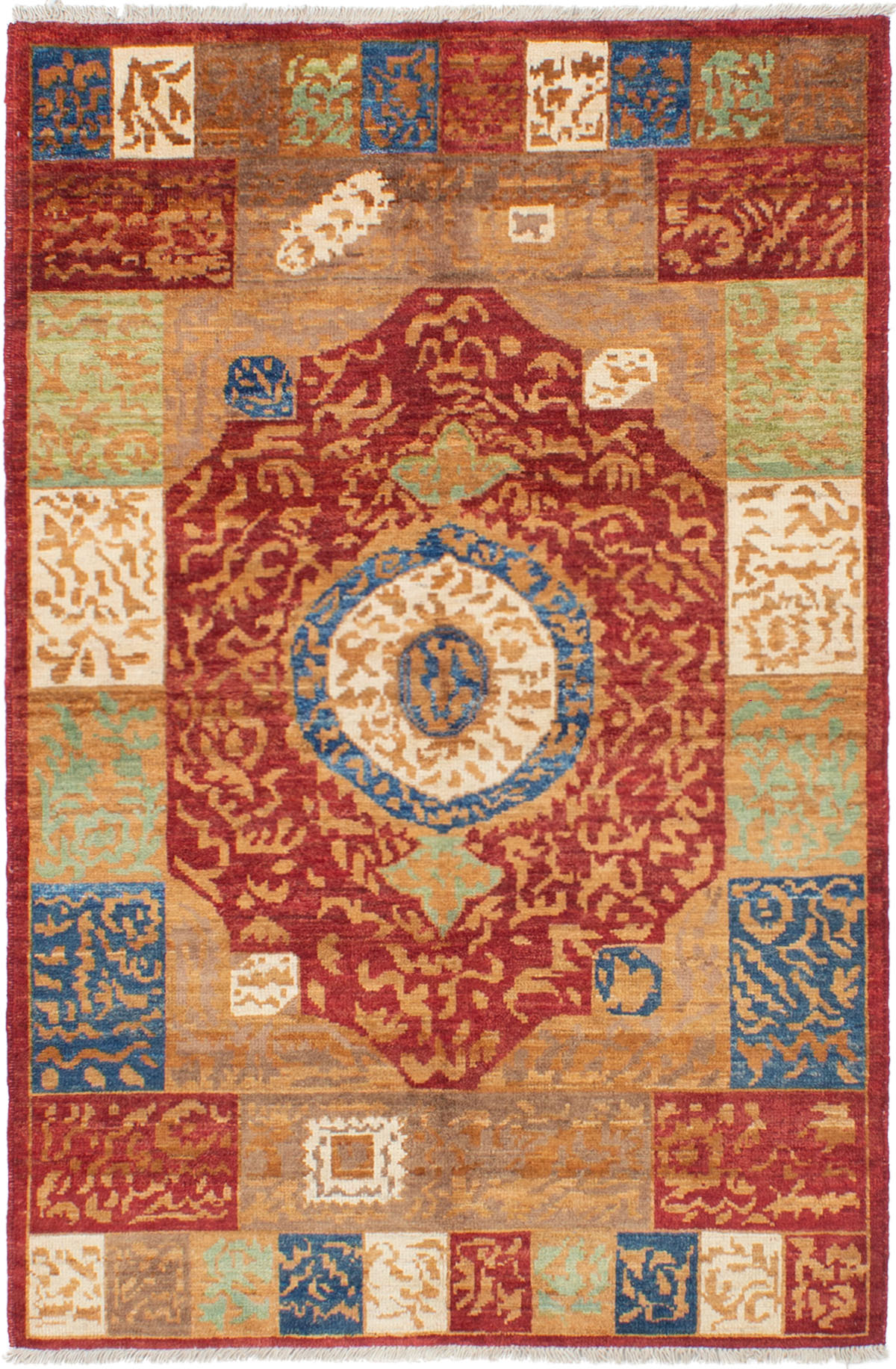Hand-knotted Shalimar Dark Red Wool Rug 5'1" x 7'10" Size: 5'1" x 7'10"  
