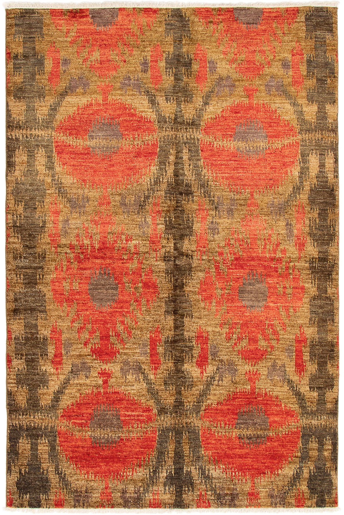 Hand-knotted Shalimar Dark Copper Wool Rug 5'10" x 8'0" Size: 5'10" x 8'0"  