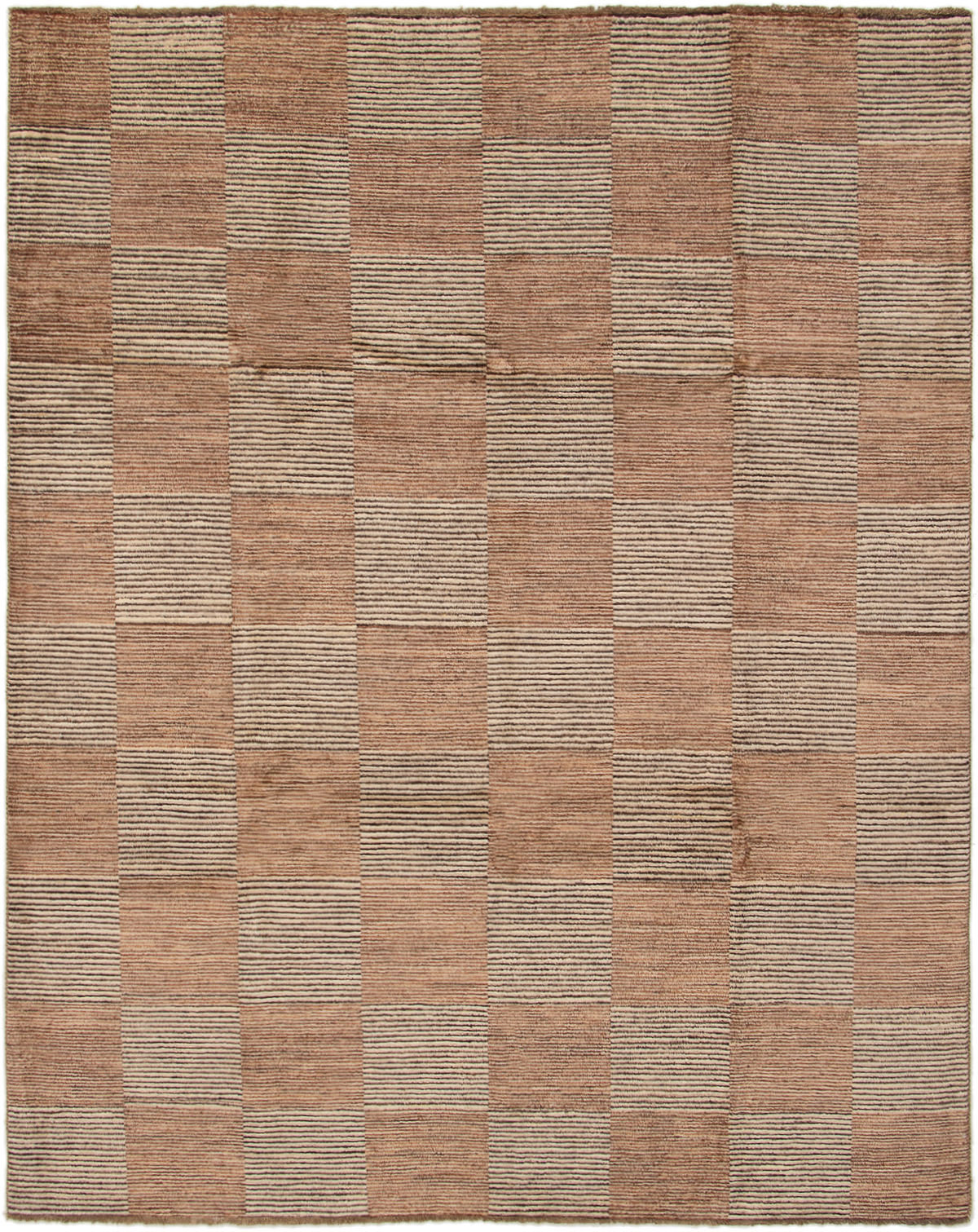 Hand-knotted Finest Ziegler Chobi Brown Wool Rug 8'2" x 10'2" Size: 8'2" x 10'2"  