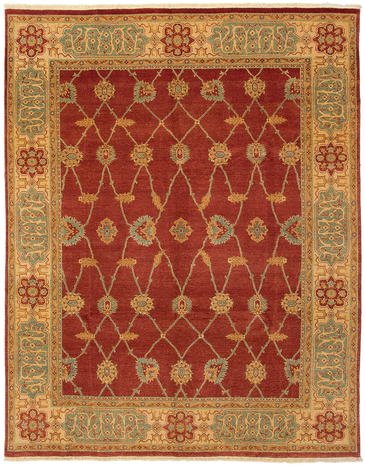 Hand-knotted Chobi Finest Dark Copper Wool Rug 8'3" x 10'6" Size: 8'3" x 10'6"  