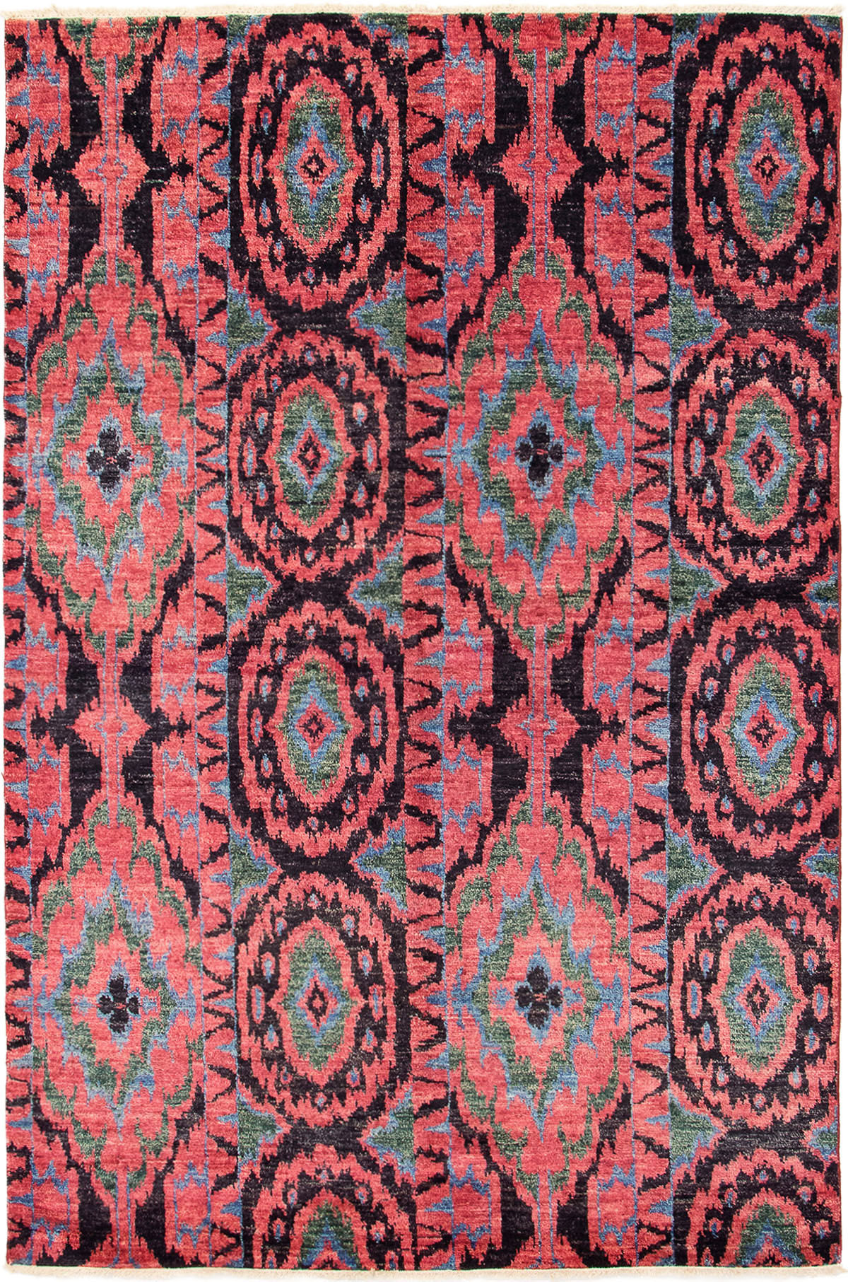 Hand-knotted Shalimar Dark Pink Wool Rug 6'1" x 9'4" Size: 6'1" x 9'4"  
