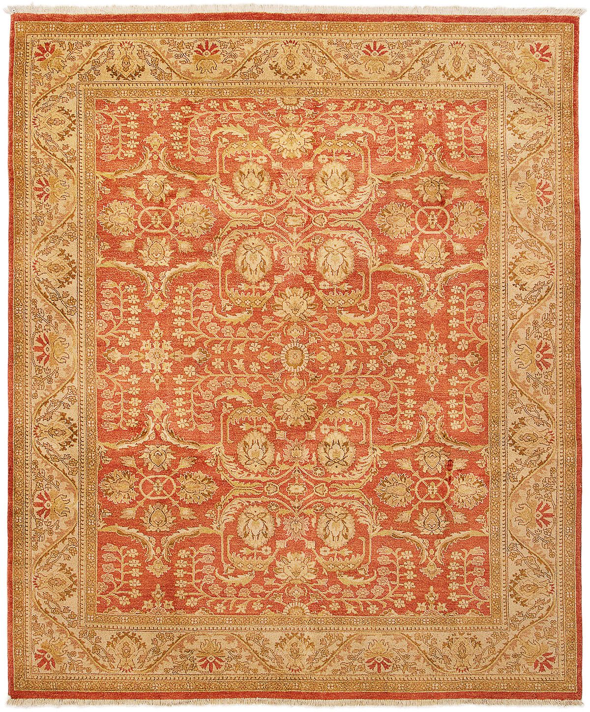 Hand-knotted Chobi Twisted Dark Copper Wool Rug 8'2" x 9'10" Size: 8'2" x 9'10"  