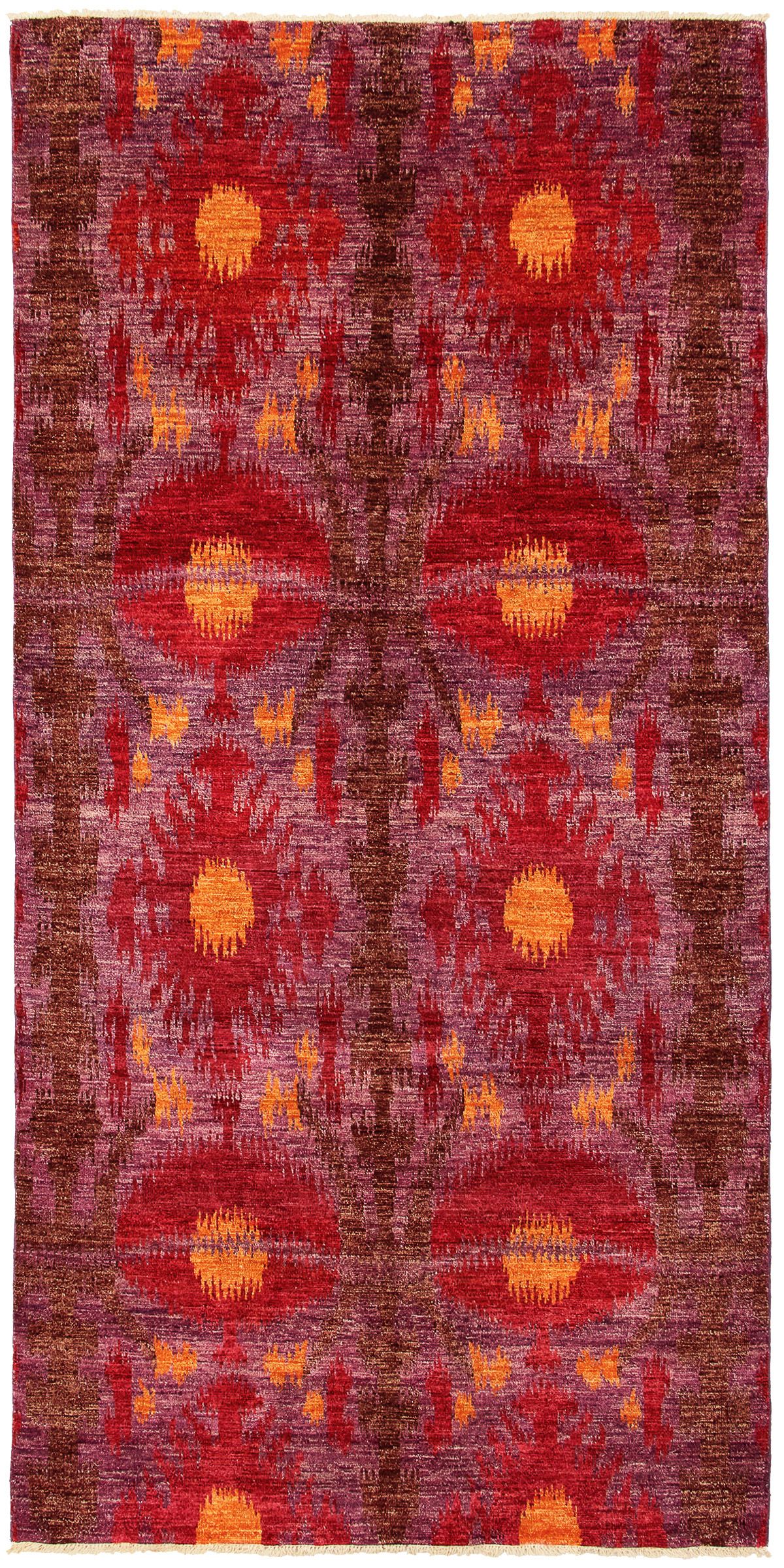 Hand-knotted Shalimar Dark Red Wool Rug 6'0" x 12'3" Size: 6'0" x 12'3"  