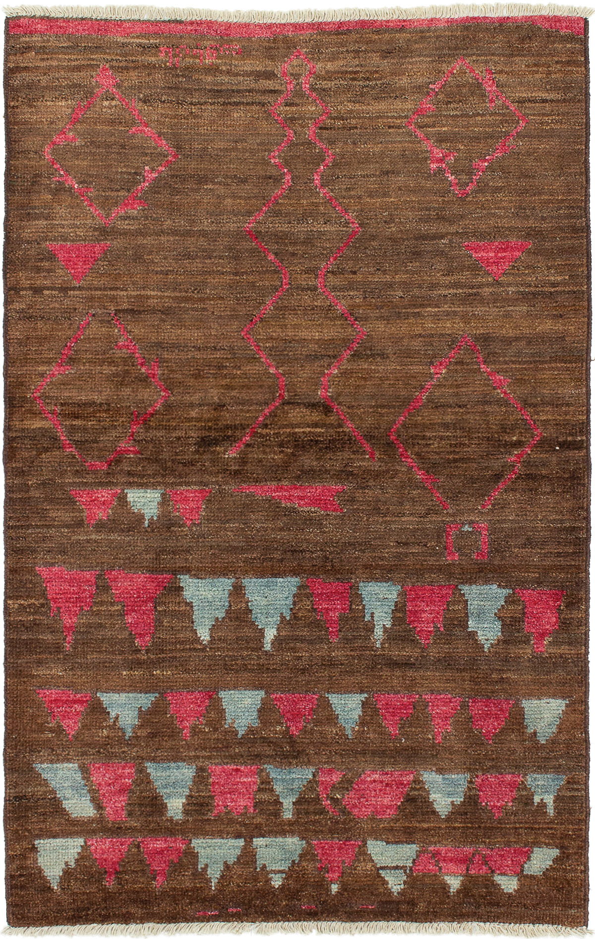 Hand-knotted Shalimar Brown Wool Rug 6'7" x 4'2" Size: 6'7" x 4'2"  