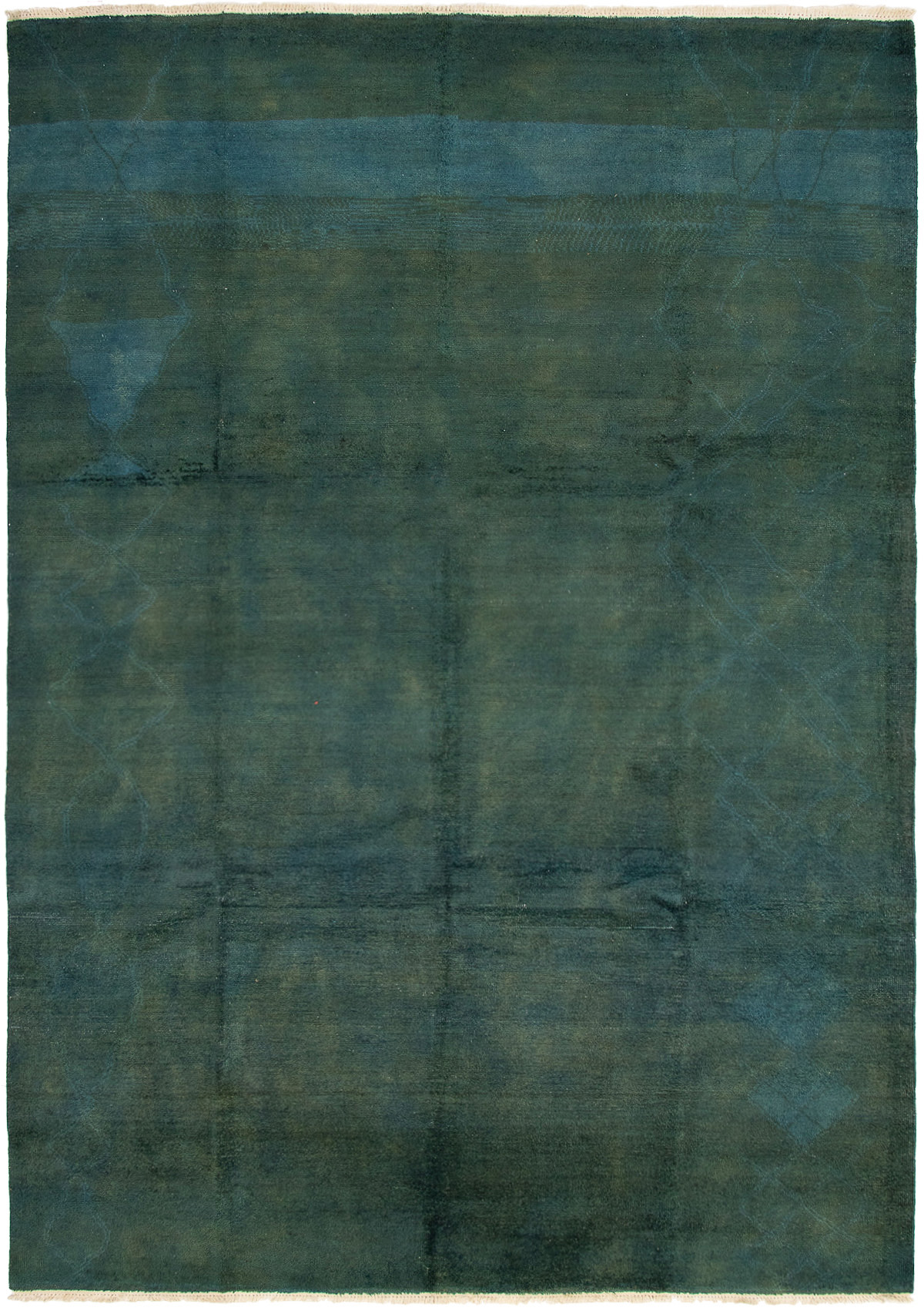 Hand-knotted Vibrance Dark Green Wool Rug 8'6" x 12'2" Size: 8'6" x 12'2"  