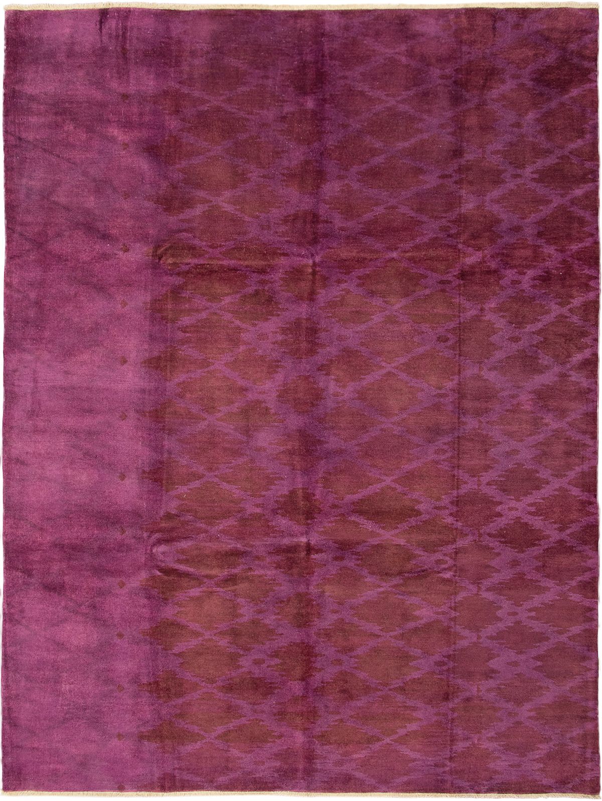 Hand-knotted Vibrance Purple Wool Rug 9'0" x 11'10" Size: 9'0" x 11'10"  