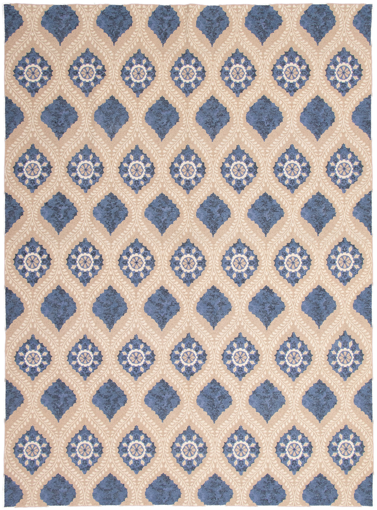 Hand woven Tamar II Beige Wool Tapestry Kilim 9'6" x 13'6" Size: 9'6" x 13'6"  