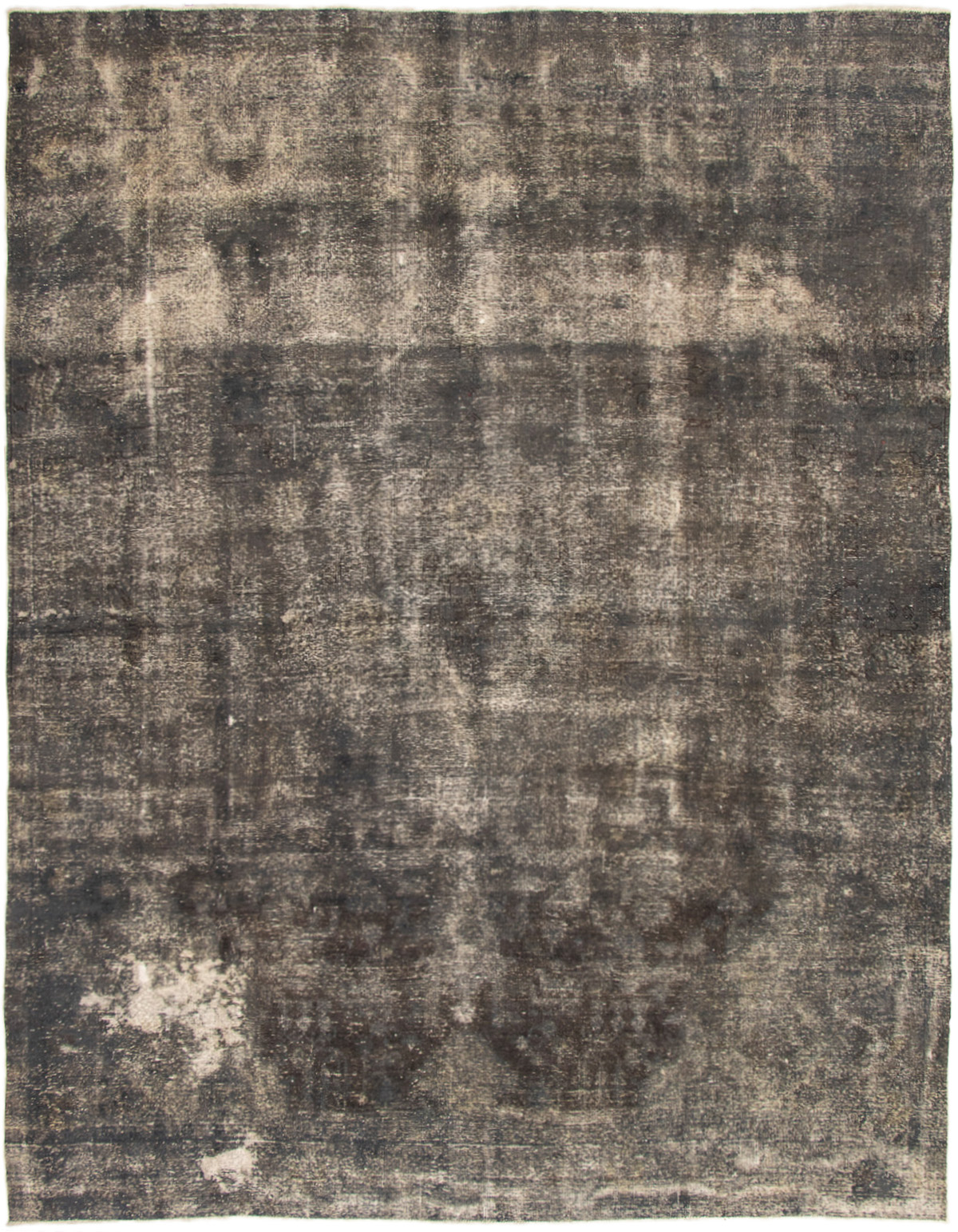 Hand-knotted Color Transition Dark Grey Wool Rug 9'6" x 12'5" Size: 9'6" x 12'5"  