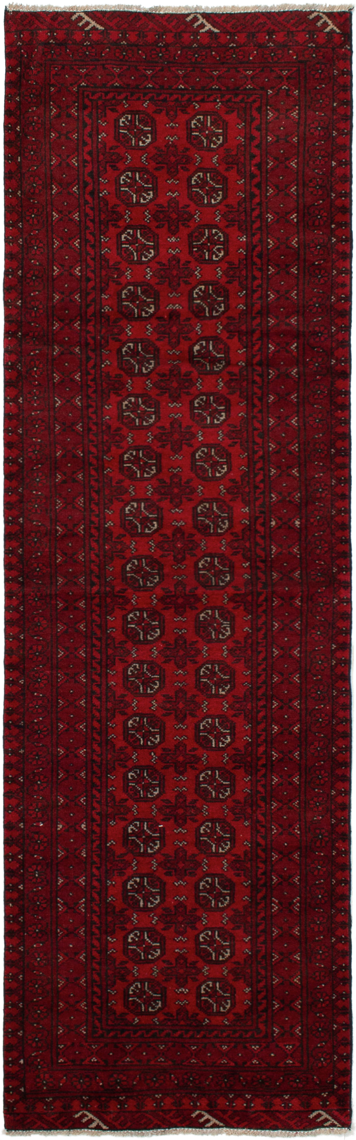 Hand-knotted Finest Khal Mohammadi Red Wool Rug 2'5" x 8'11" Size: 2'5" x 8'11"  