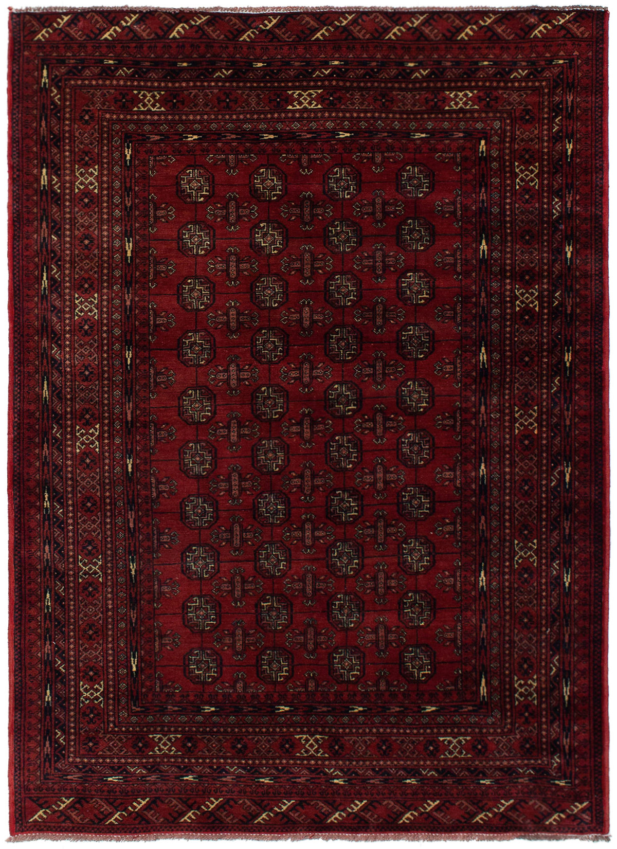 Hand-knotted Finest Khal Mohammadi Dark Copper Wool Rug 4'3" x 5'11" Size: 4'3" x 5'11"  