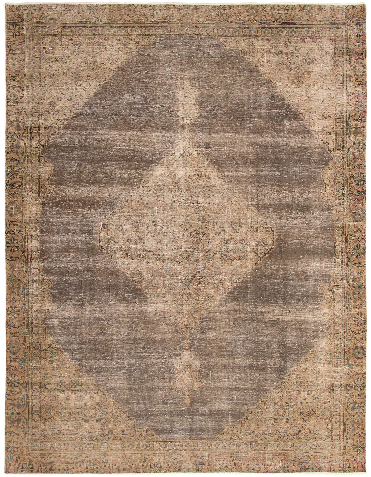 Hand-knotted Color Transition Dark Grey Wool Rug 8'10" x 11'6" Size: 8'10" x 11'6"  