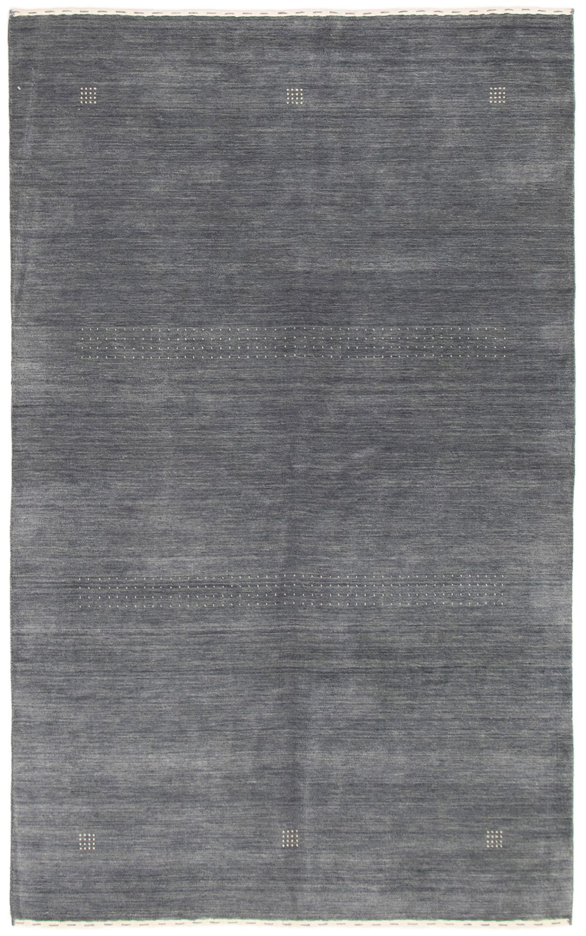 Hand-knotted Kashkuli Gabbeh Dark Grey Wool Rug 5'0" x 8'0"  Size: 5'0" x 8'0"  