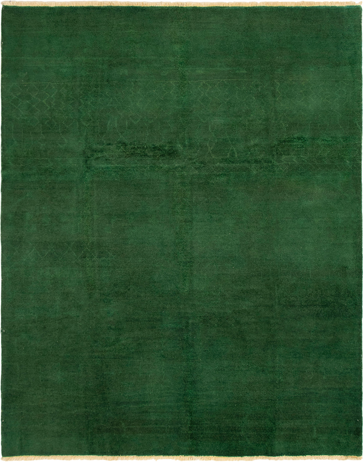Hand-knotted Vibrance Green Wool Rug 7'10" x 9'10" Size: 7'10" x 9'10"  