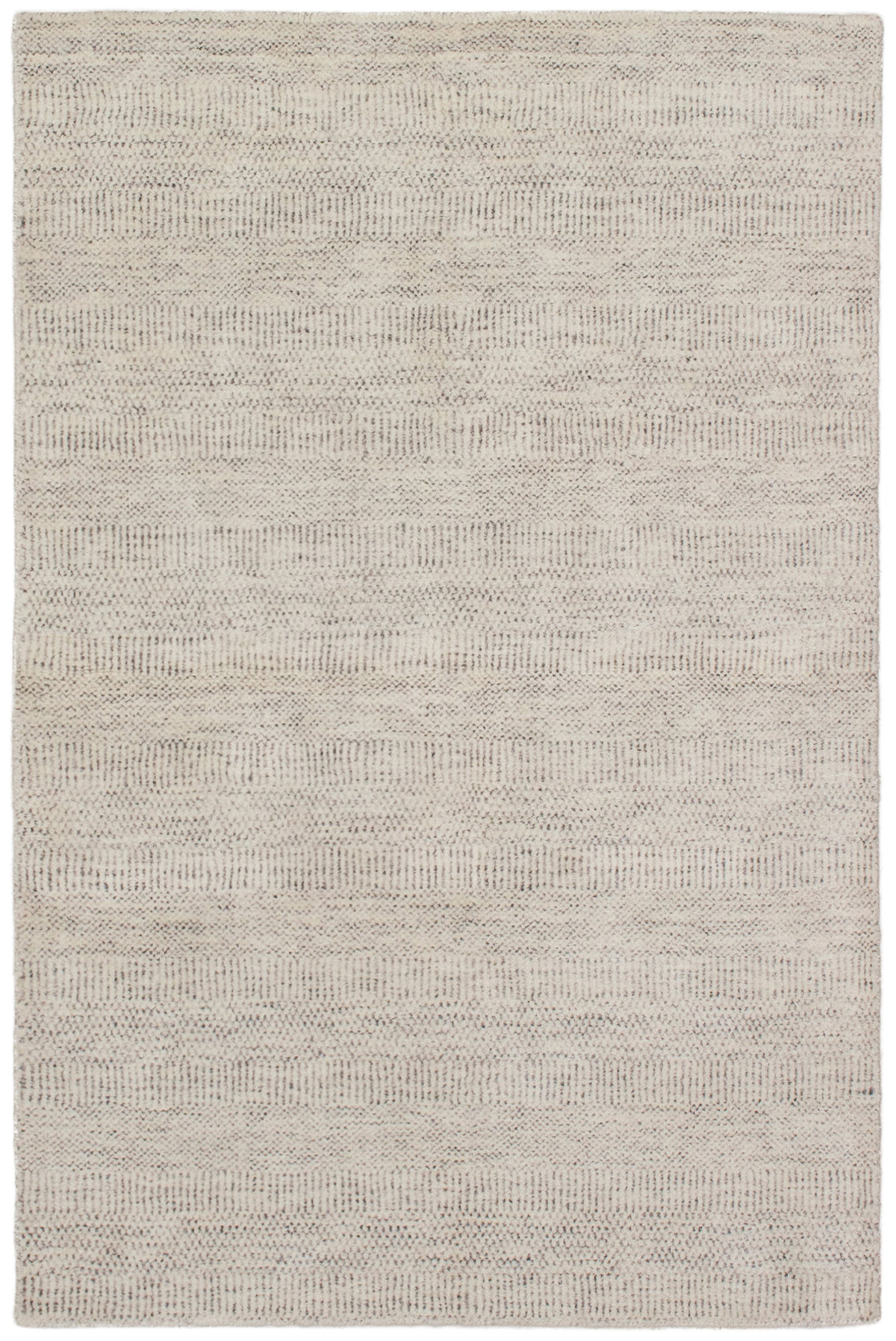 Hand-knotted Pearl Beige  Rug 4'0" x 6'0" Size: 4'0" x 6'0"  