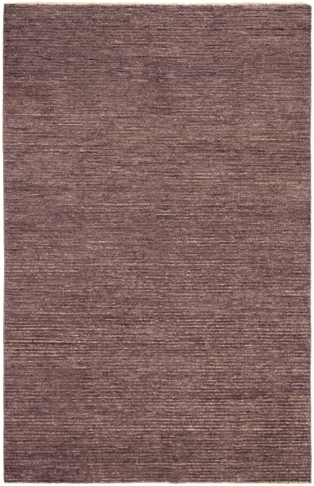 Hand-knotted Color Transition Dark Burgundy,  Wool Rug 6'0" x 9'3" Size: 6'0" x 9'3"  