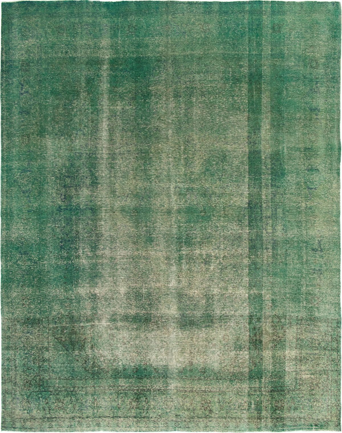 Hand-knotted Color Transition Teal Wool Rug 9'11" x 12'6" Size: 9'11" x 12'6"  