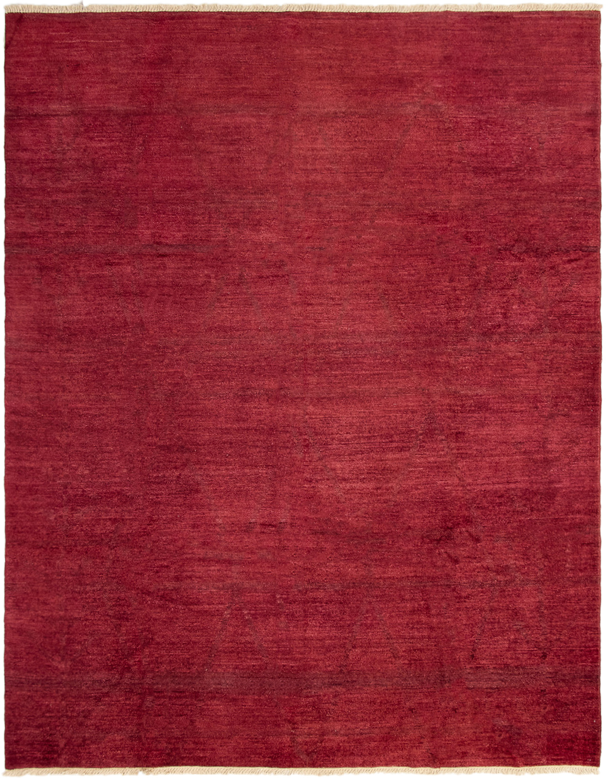 Hand-knotted Vibrance Burgundy Wool Rug 9'1" x 11'8" Size: 9'1" x 11'8"  