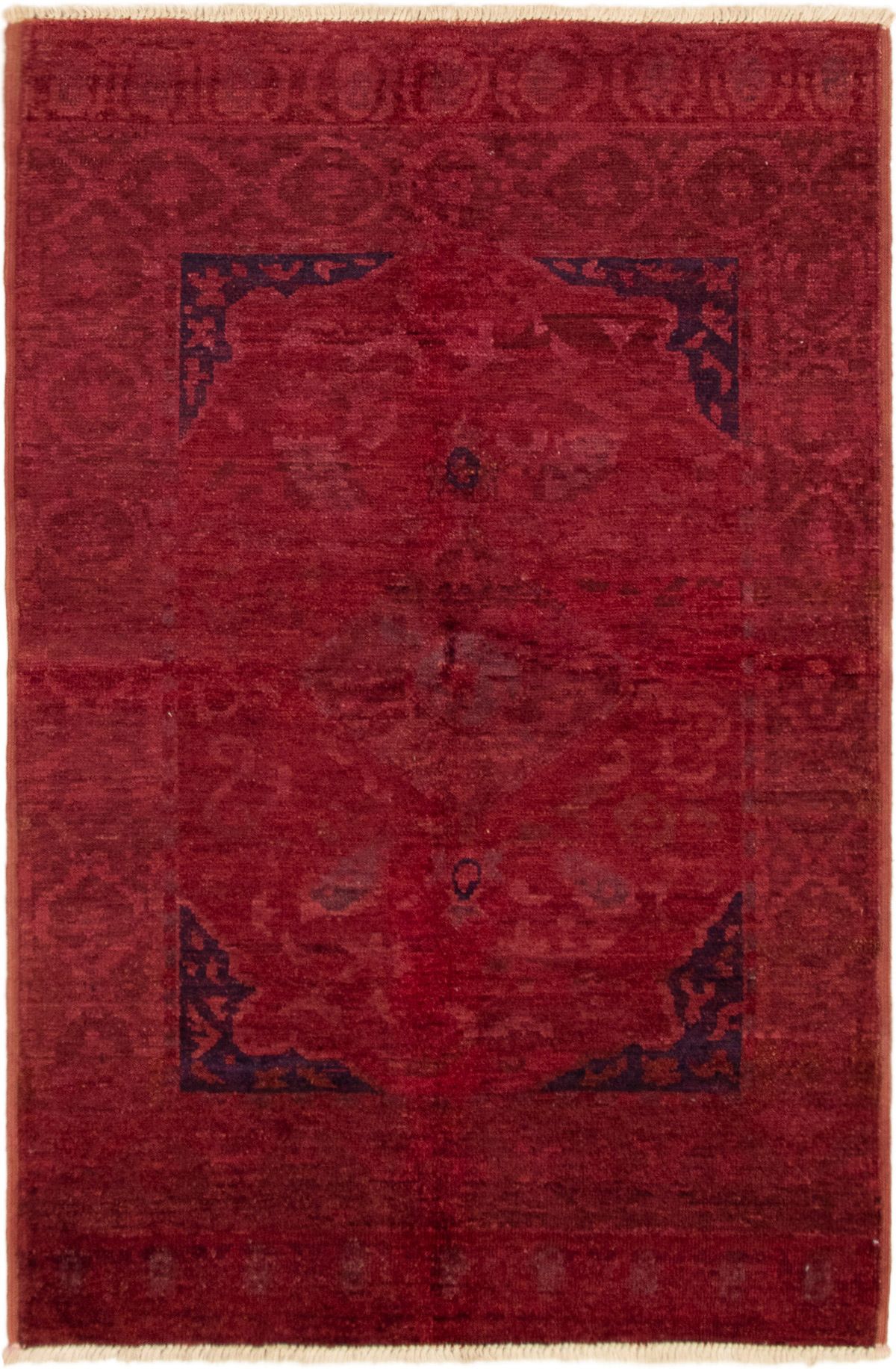 Hand-knotted Vibrance Burgundy Wool Rug 5'1" x 7'10" Size: 5'1" x 7'10"  