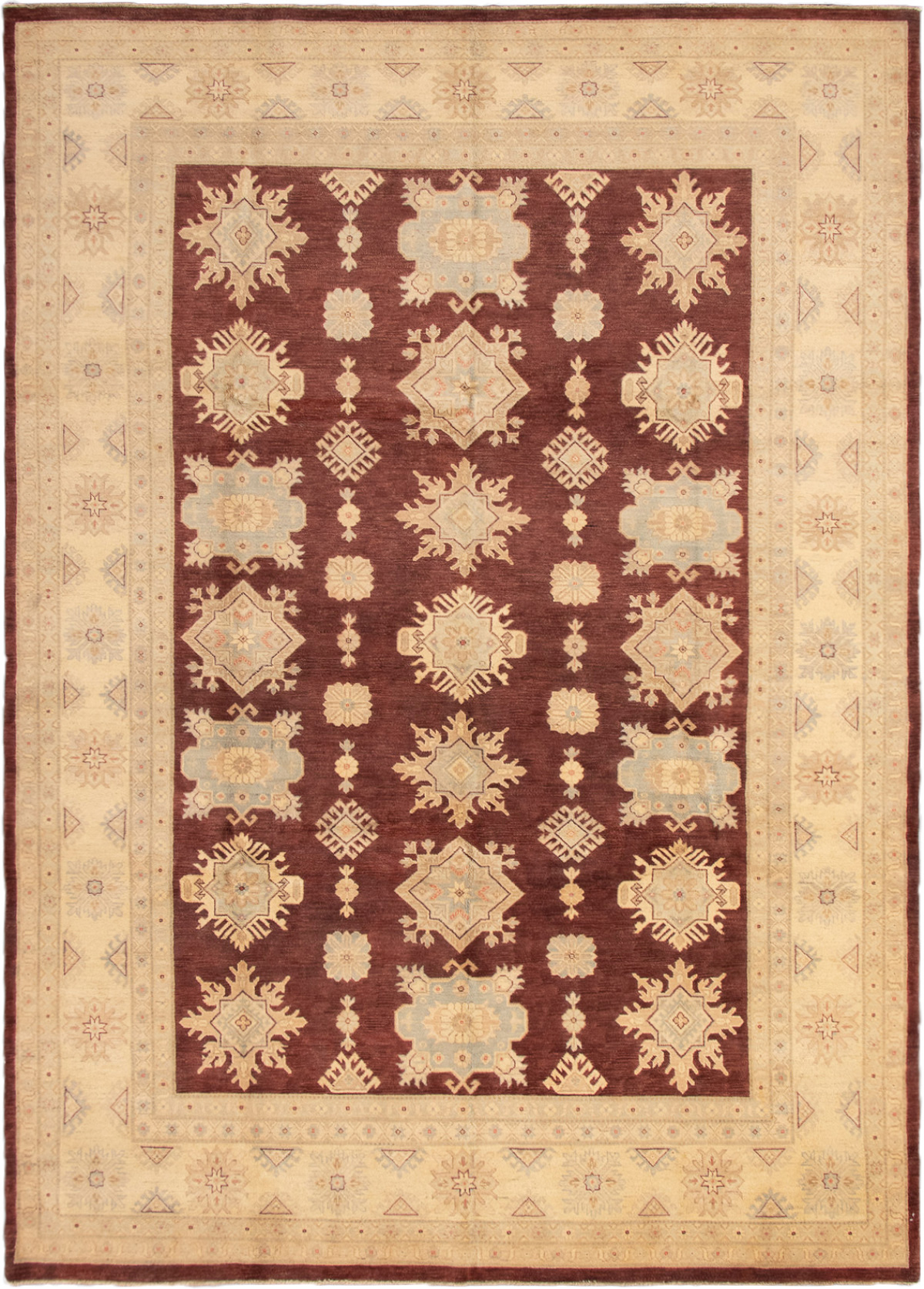 Hand-knotted Chobi Twisted Dark Brown Wool Rug 10'0" x 14'0" Size: 10'0" x 14'0"  
