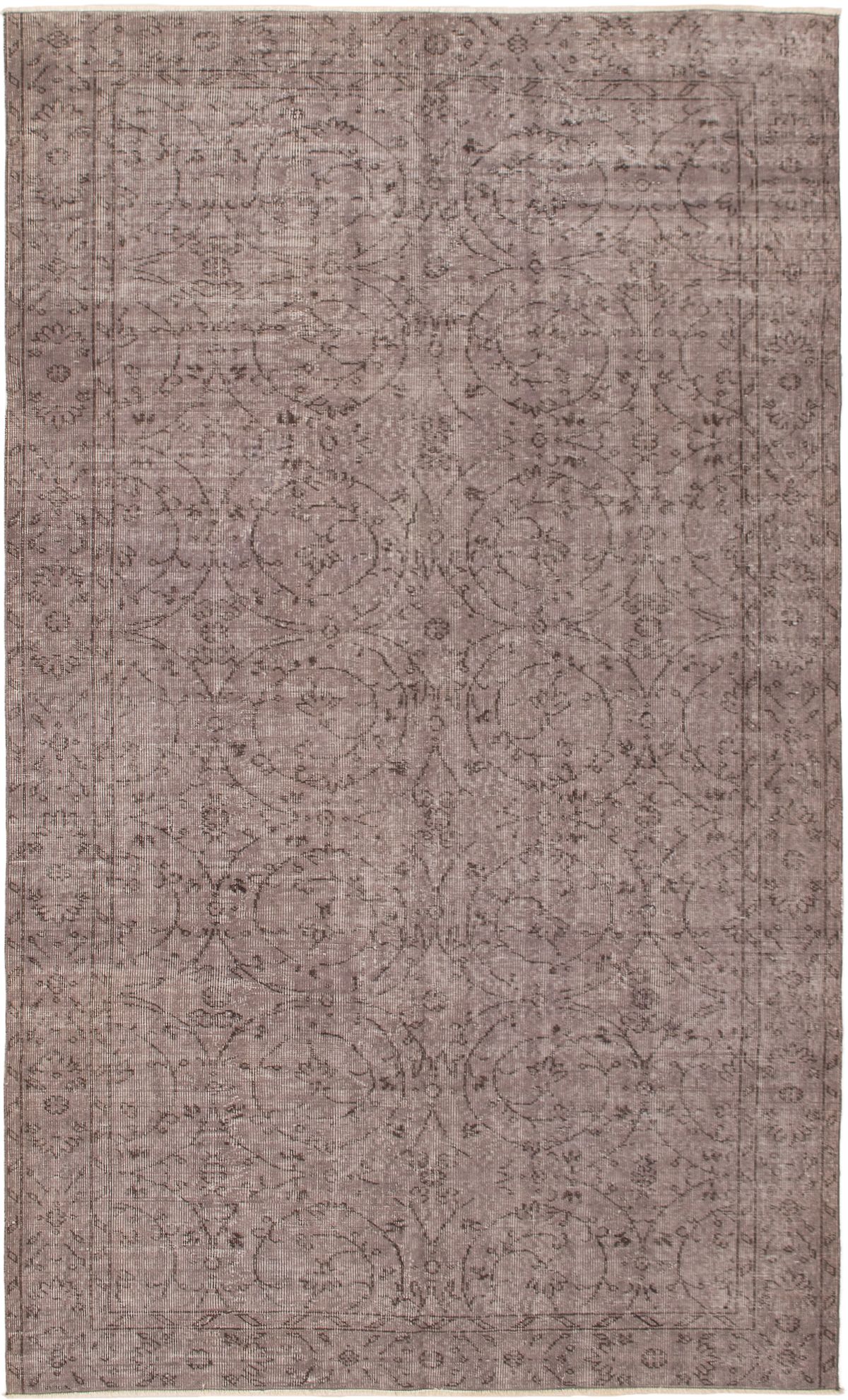Hand-knotted Color Transition Dark Grey Wool Rug 5'5" x 9'1" Size: 5'5" x 9'1"  