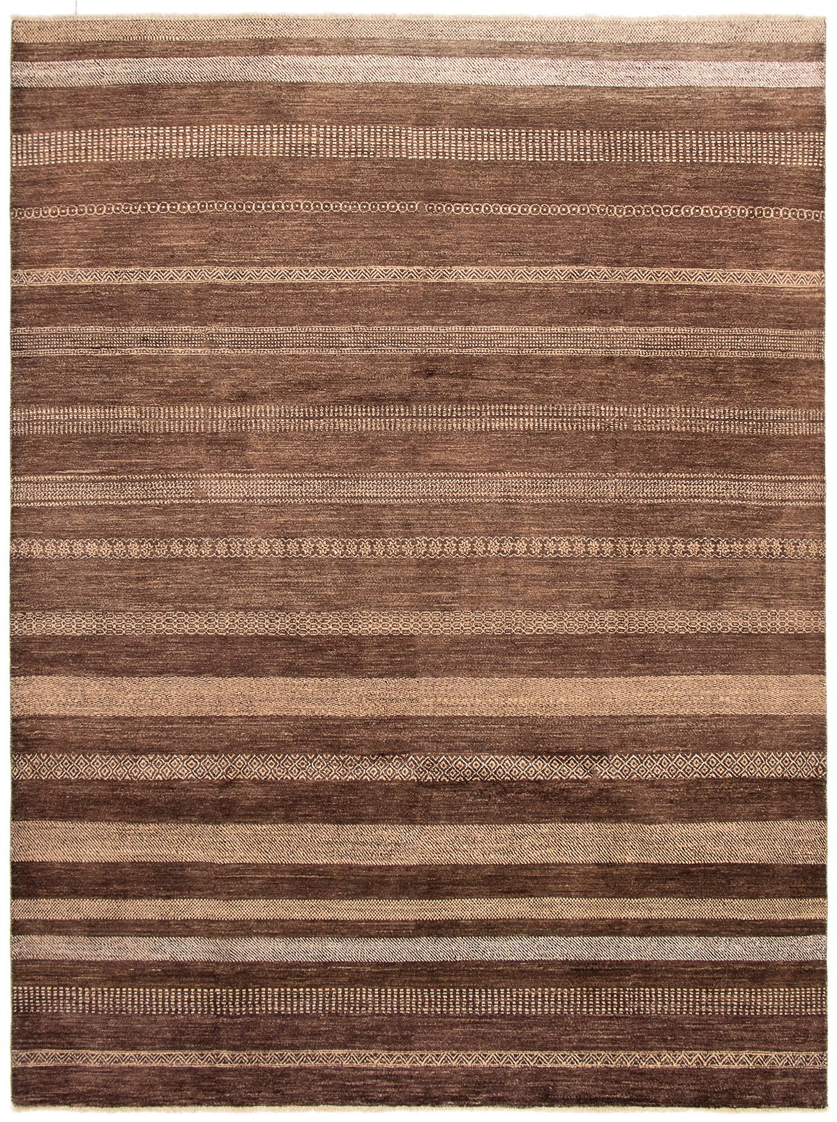 Hand-knotted Finest Ziegler Chobi Dark Brown Wool Rug 8'3" x 11'0" Size: 8'3" x 11'0"  