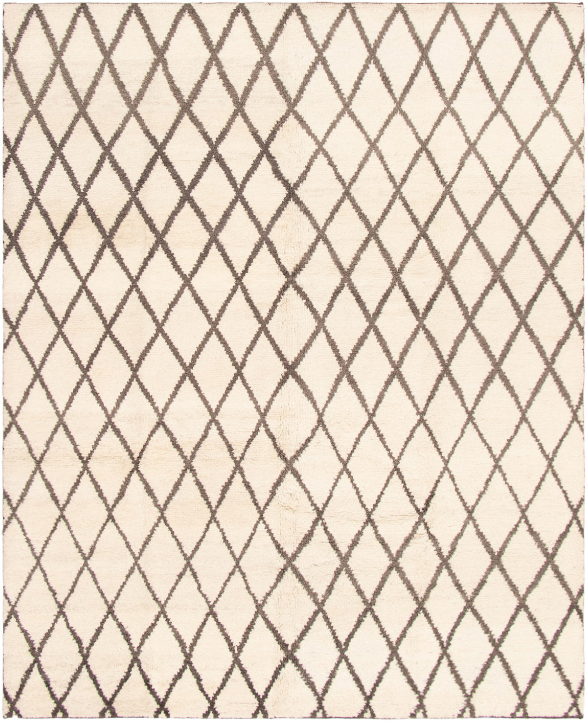 Hand-knotted Arlequin Cream Wool Rug 7'10" x 9'9" Size: 7'10" x 9'9"  