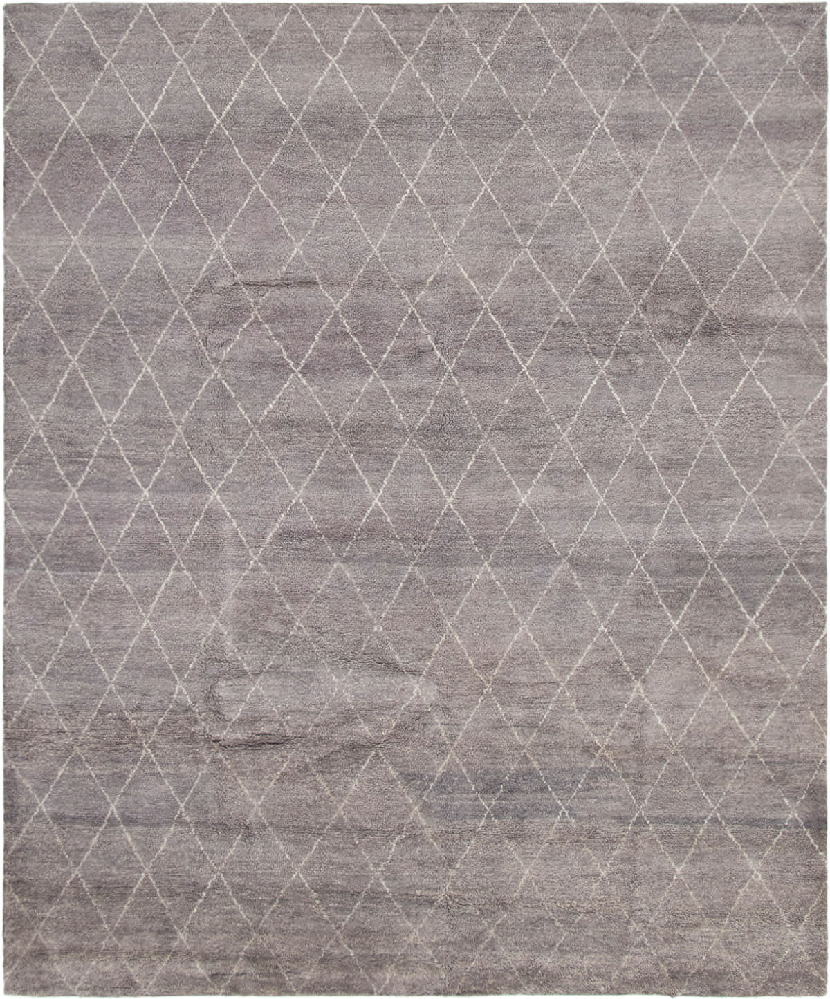 Hand-knotted Arlequin Dark Grey Wool Rug 8'6" x 10'3" Size: 8'6" x 10'3"  