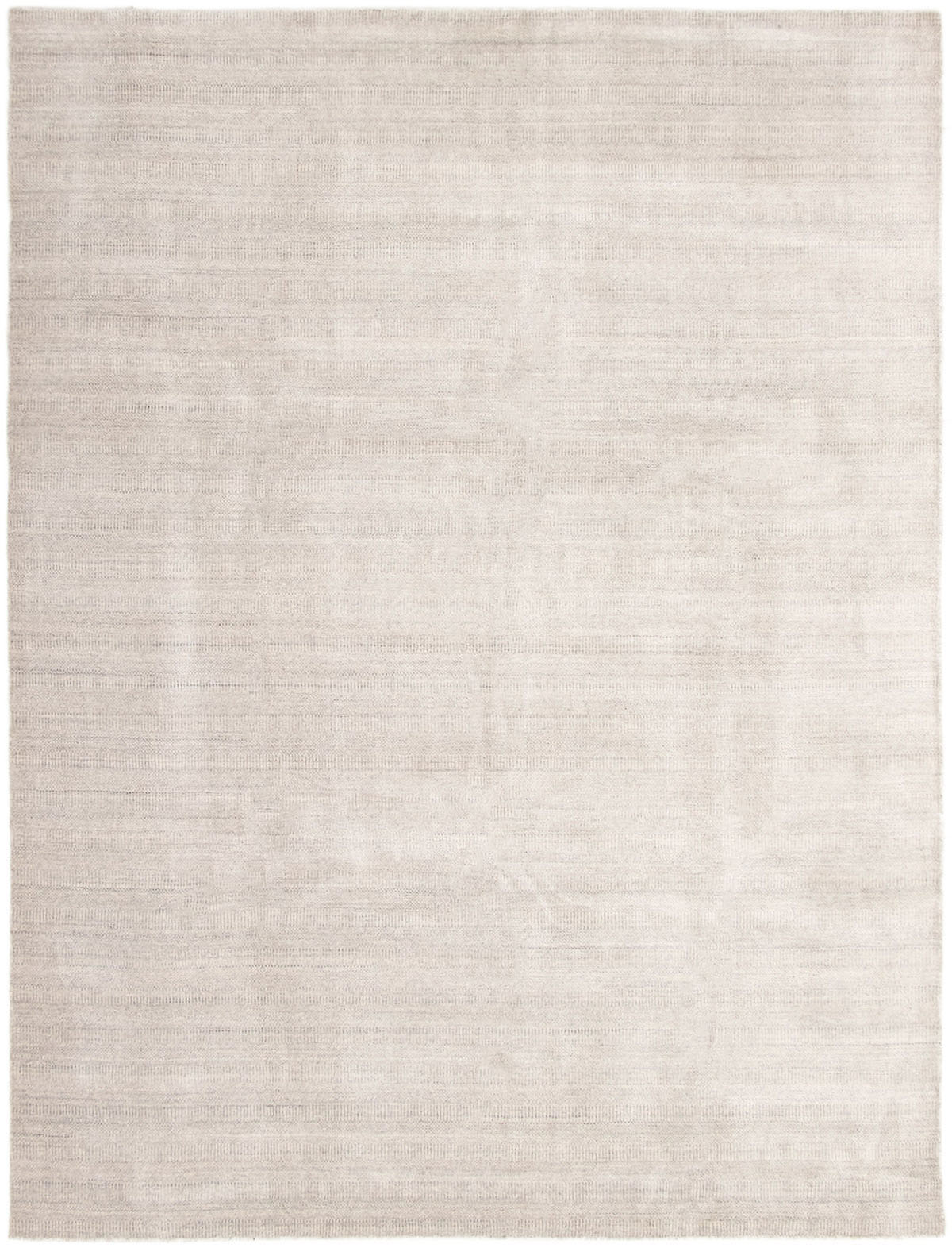 Hand loomed Pearl Light Grey Wool Rug 9'1" x 12'0" Size: 9'1" x 12'0"  