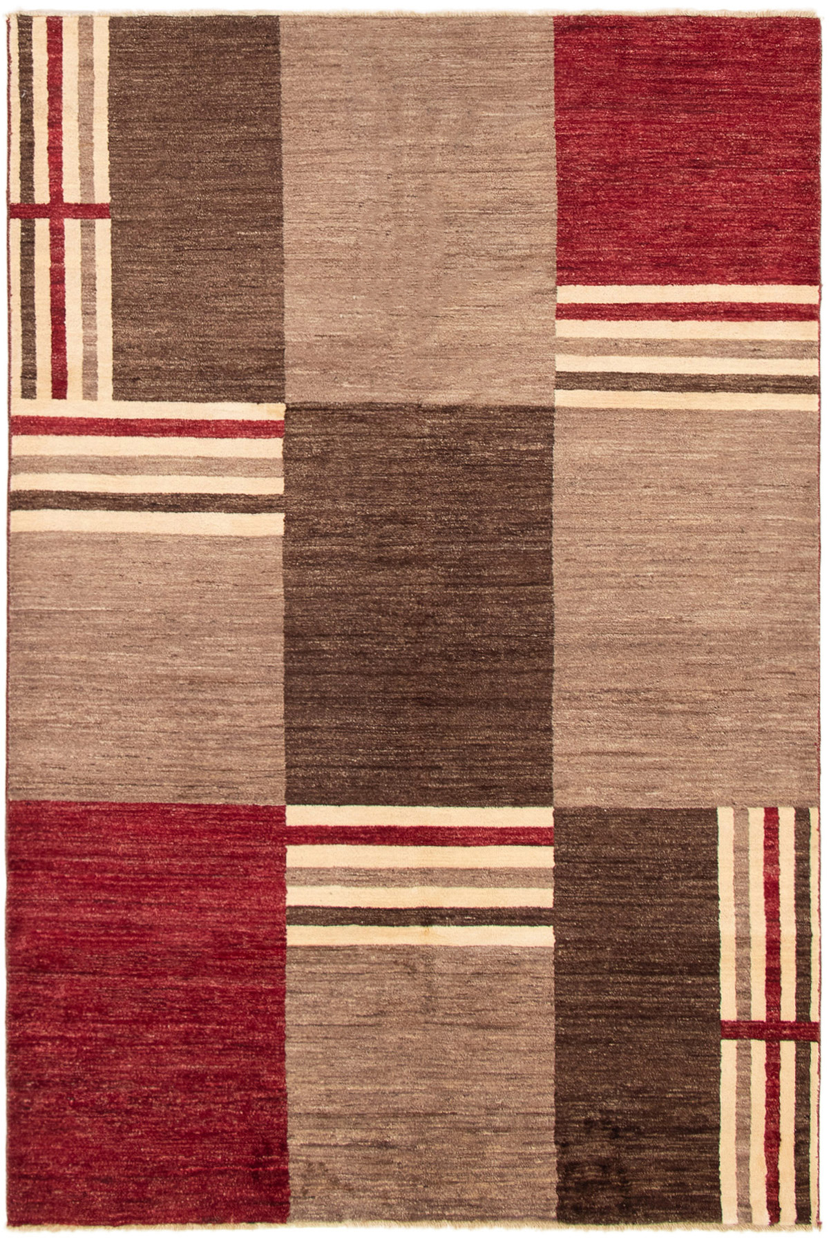 Hand-knotted Finest Ziegler Chobi Brown Wool Rug 5'9" x 8'7" Size: 5'9" x 8'7"  