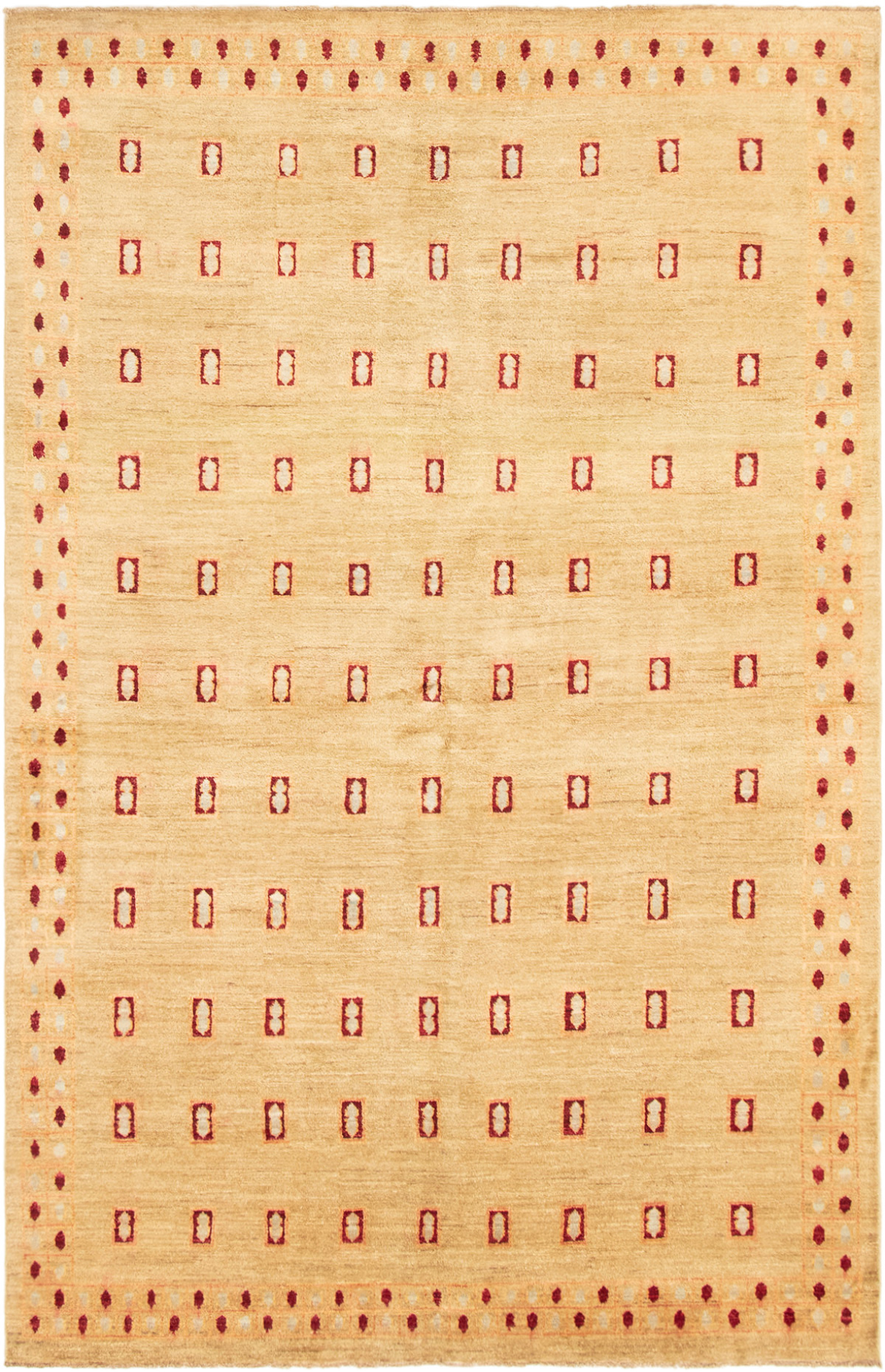 Hand-knotted Finest Ziegler Chobi Khaki Wool Rug 6'5" x 10'0" Size: 6'5" x 10'0"  