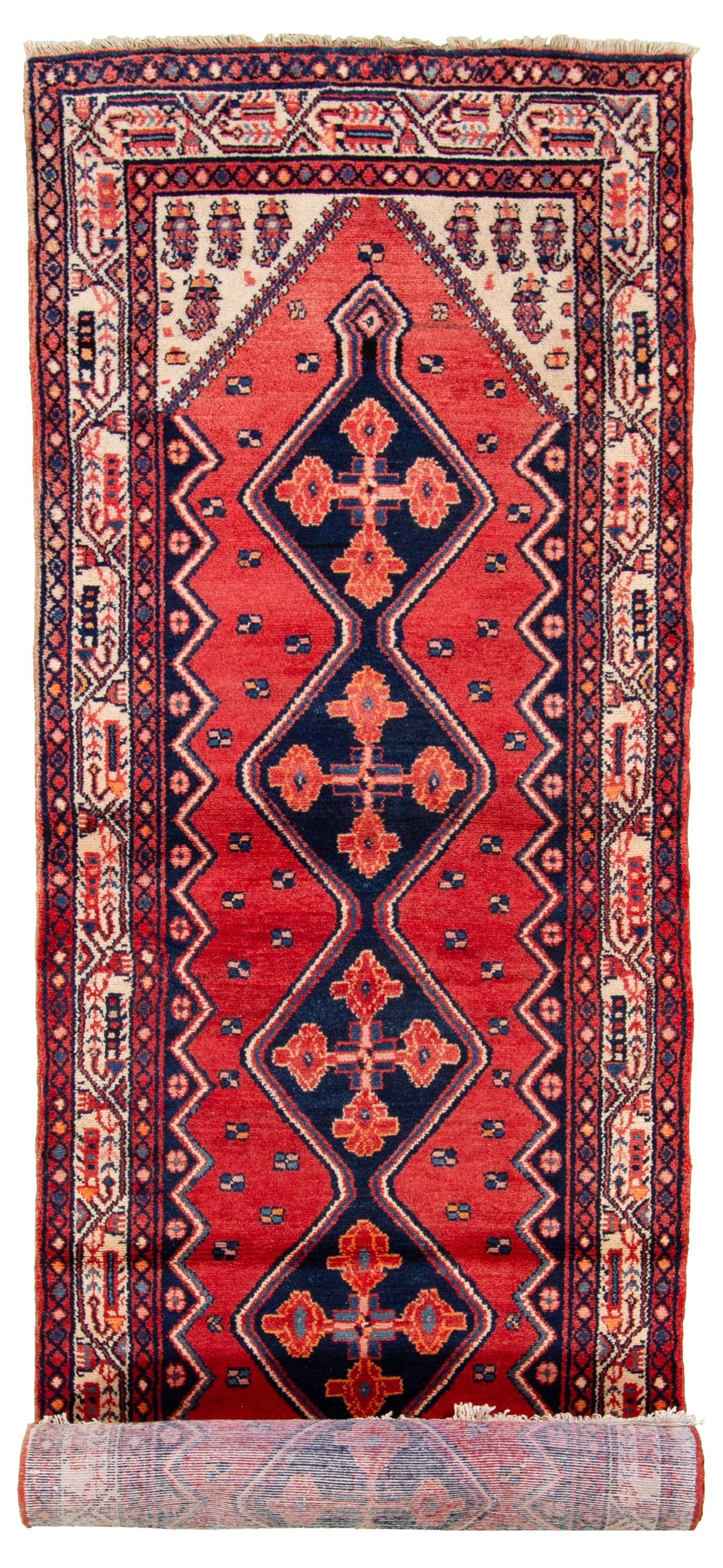 Hand-knotted Luri  Wool Rug 3'6" x 13'3" Size: 3'6" x 13'3"  