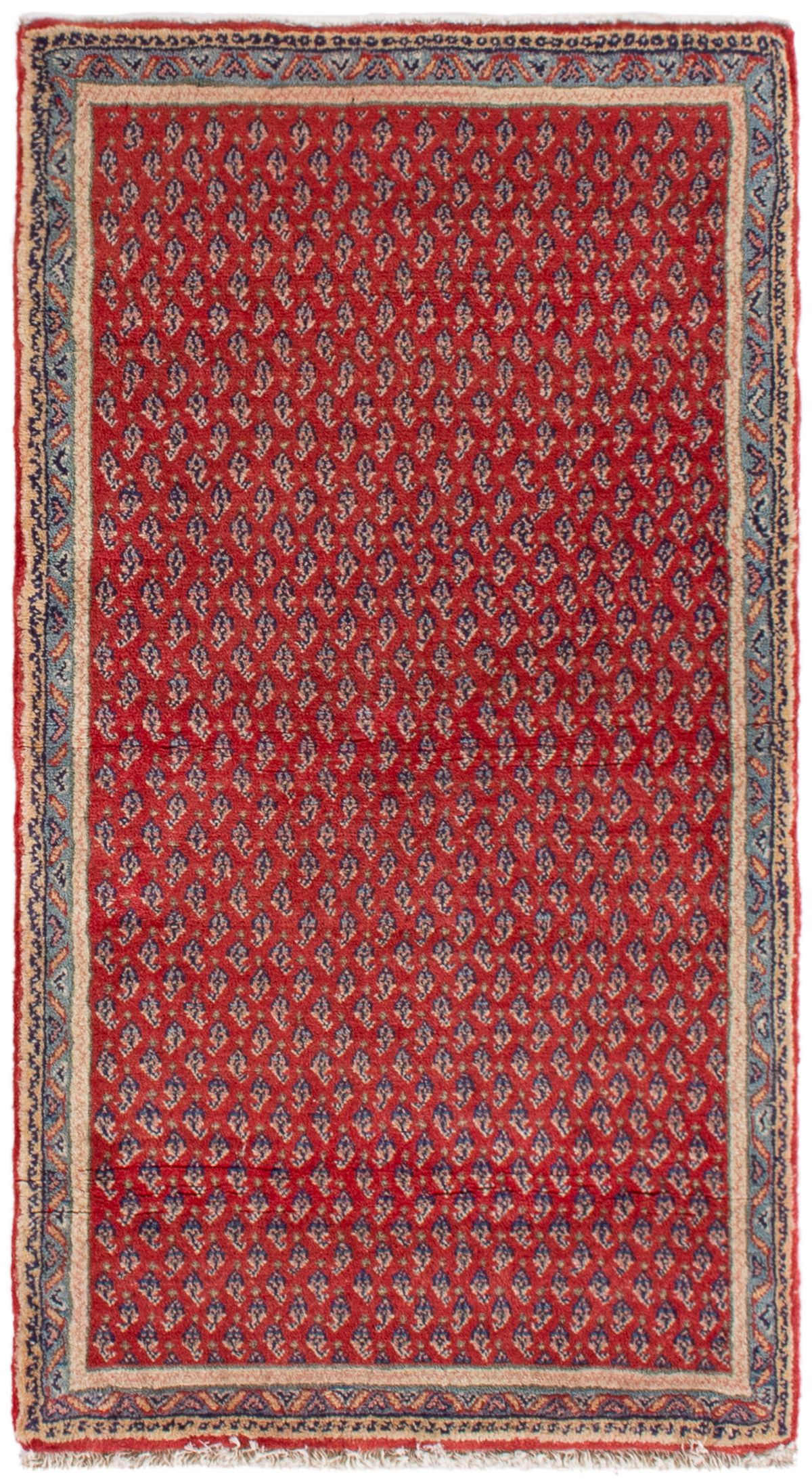 Hand-knotted Arak Wool Rug 2'4" x 4'4" Size: 2'4" x 4'4"  