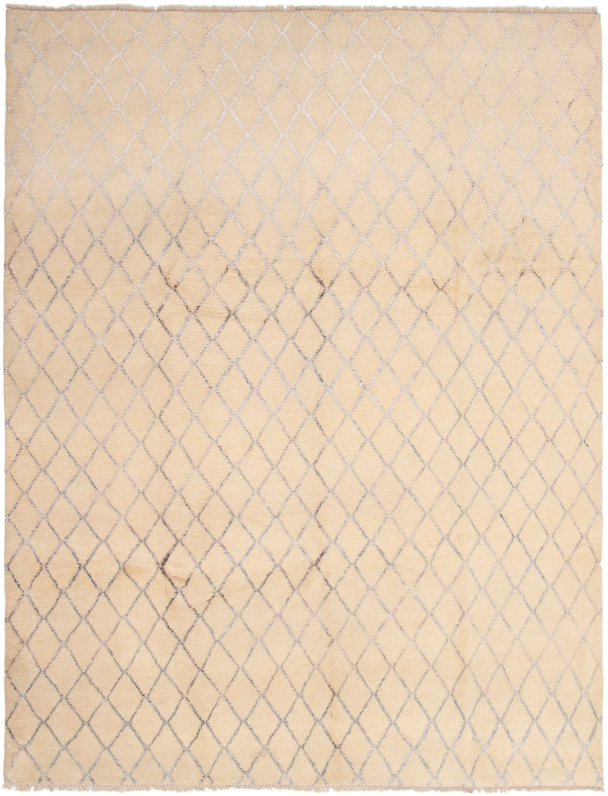 Hand-knotted Arlequin Cream  Rug 8'10" x 11'9" Size: 8'10" x 11'9"  