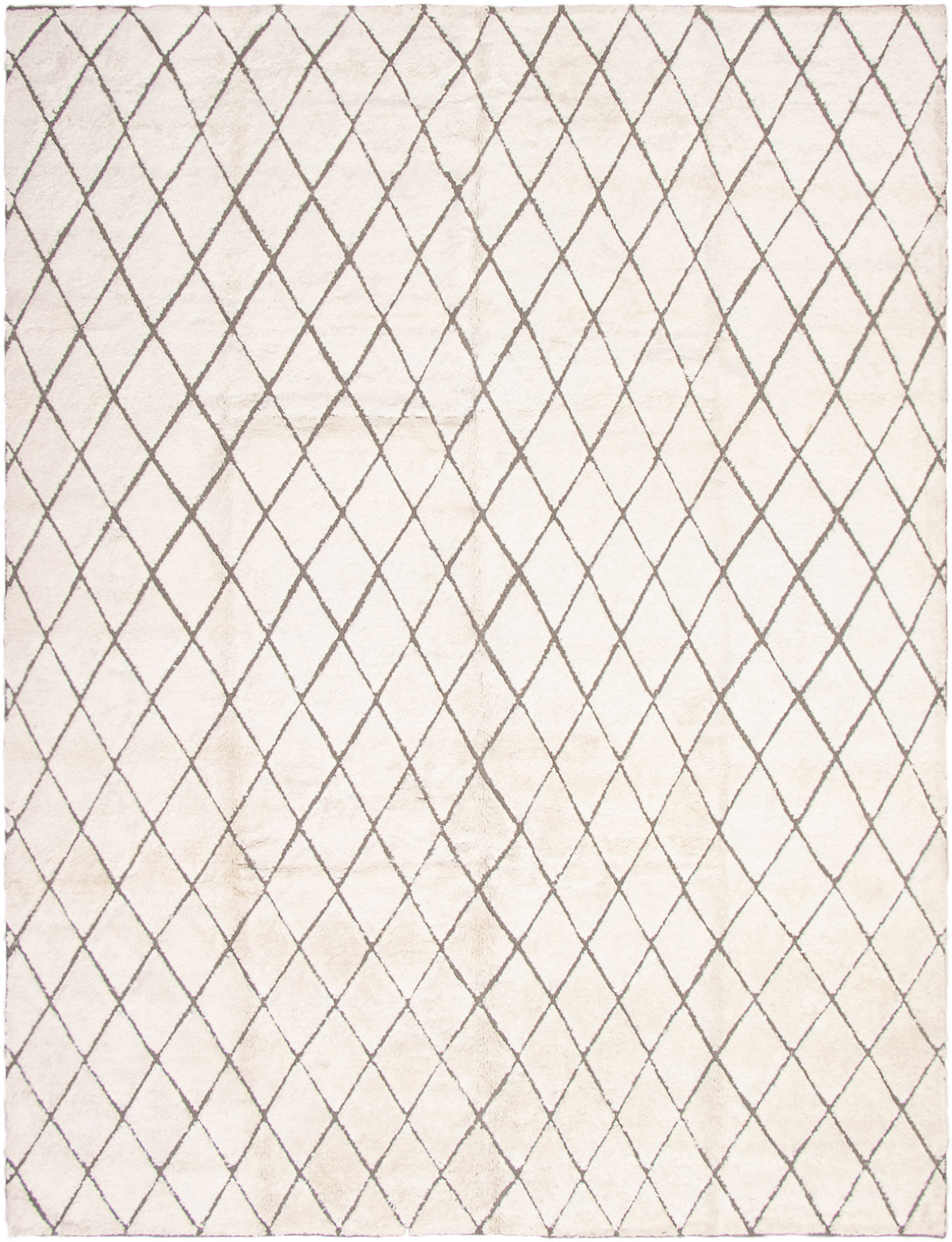 Hand-knotted Arlequin Cream  Rug 9'1" x 11'10" Size: 9'1" x 11'10"  