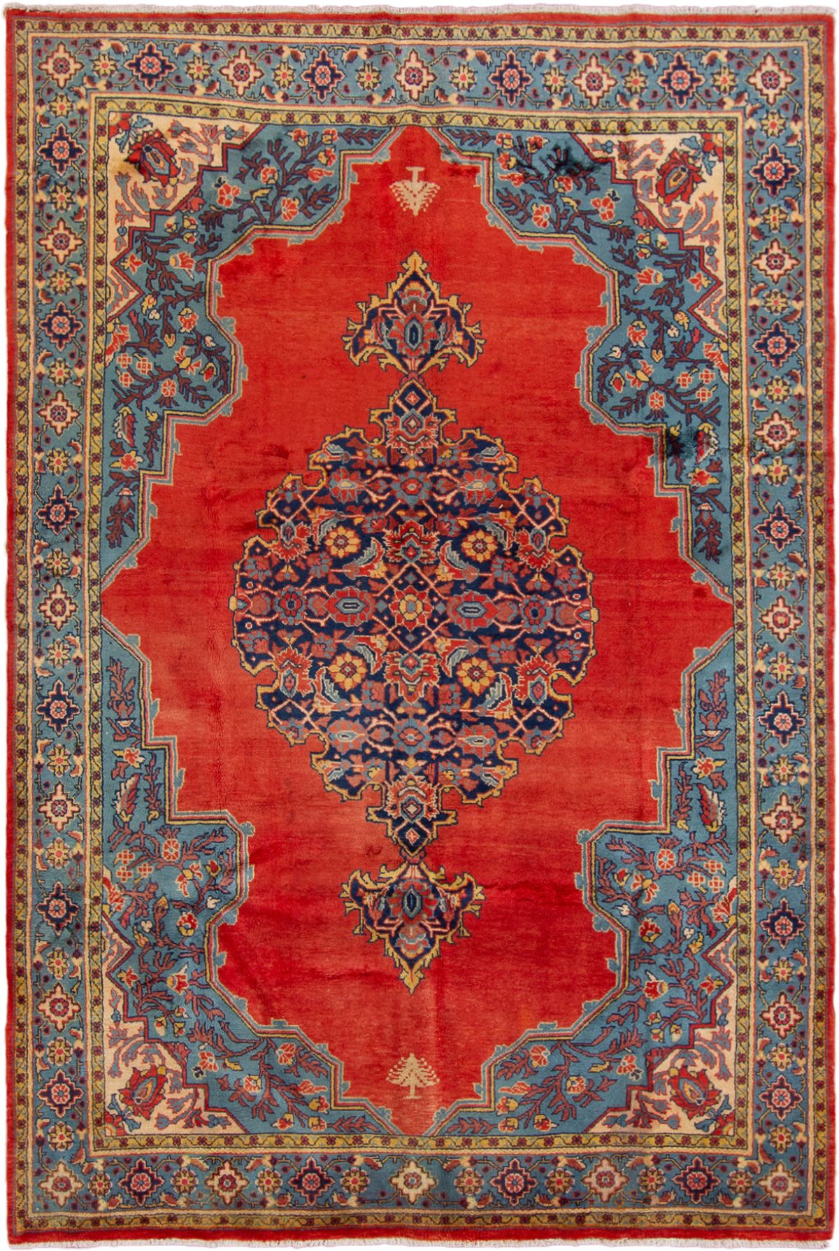 Hand-knotted Wiss  Wool Rug 7'3" x 10'9" Size: 7'3" x 10'9"  