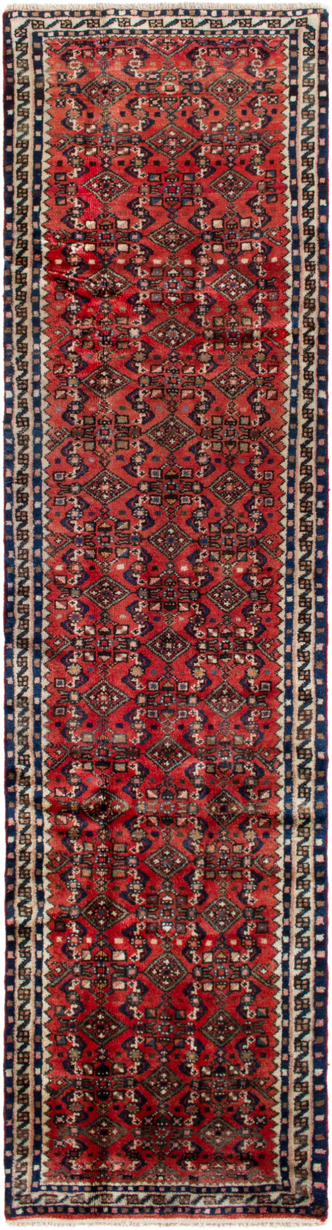 Hand-knotted Hamadan  Wool Rug 2'6" x 9'5"  Size: 2'6" x 9'5"  