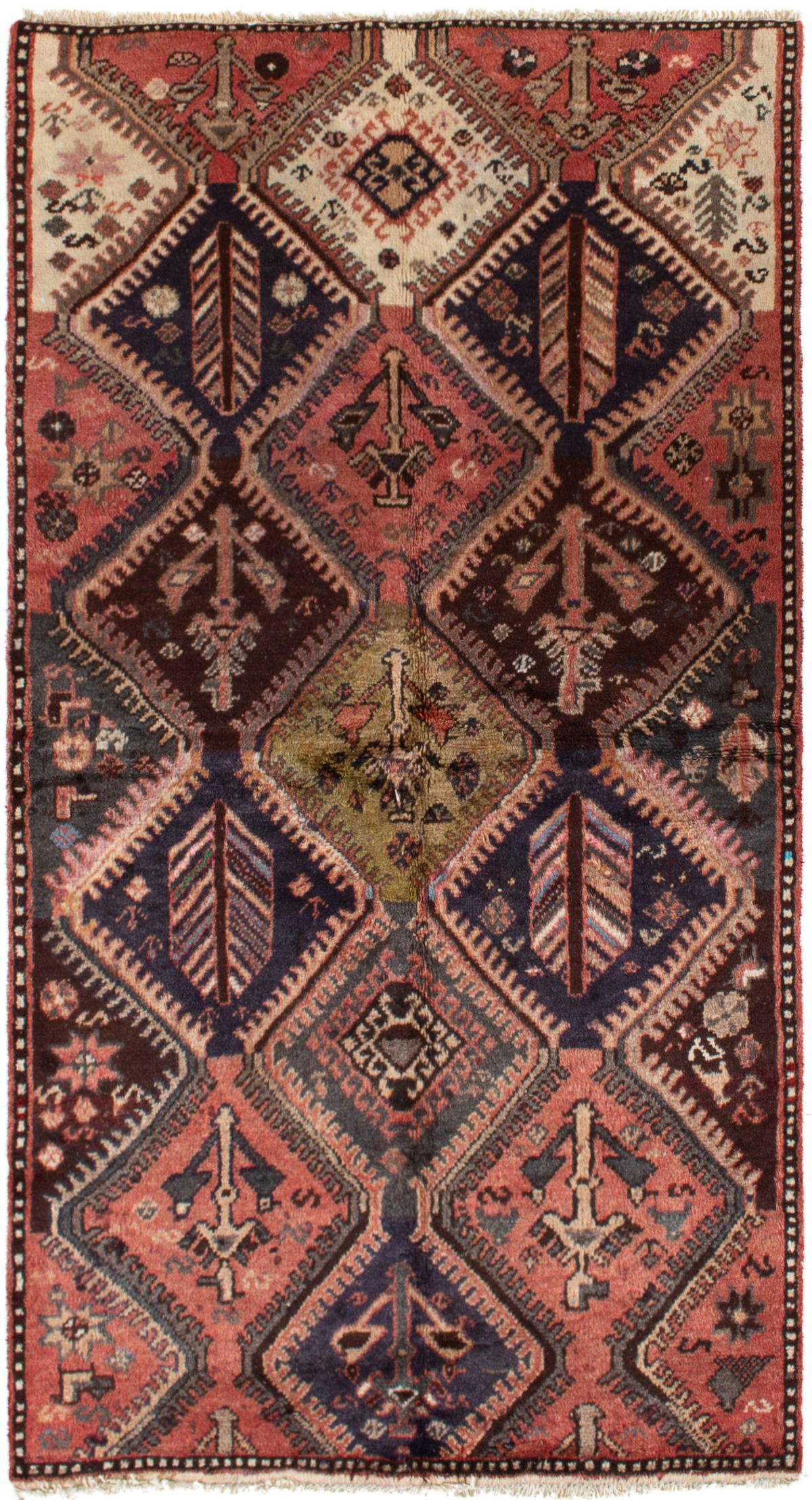 Hand-knotted Finest Baluch  Wool Rug 3'5" x 6'4" Size: 3'5" x 6'4"  