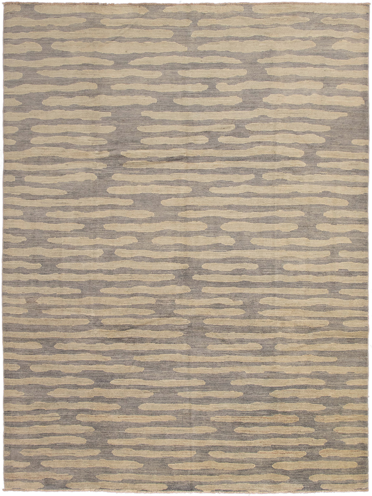 Hand-knotted Tangier Grey Wool Rug 9'0" x 12'1" Size: 9'0" x 12'1"  