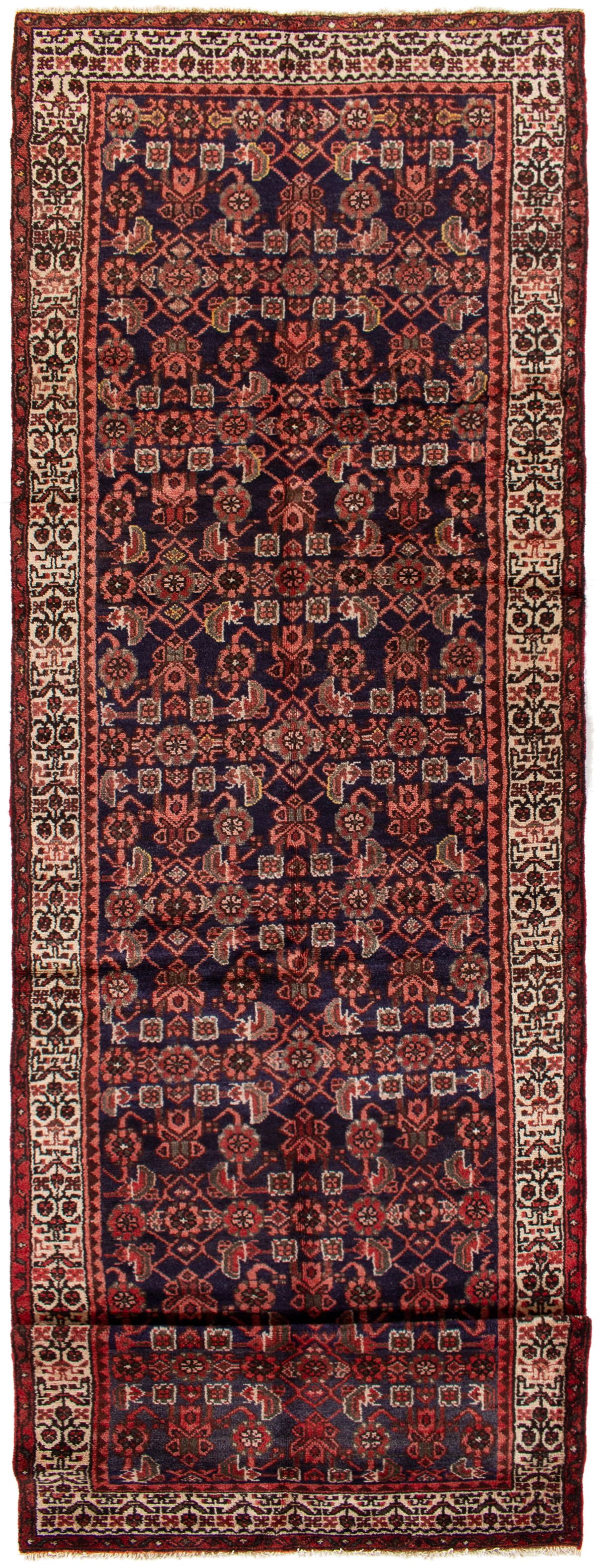 Hand-knotted Hamadan  Wool Rug 3'5" x 13'3" Size: 3'5" x 13'3"  