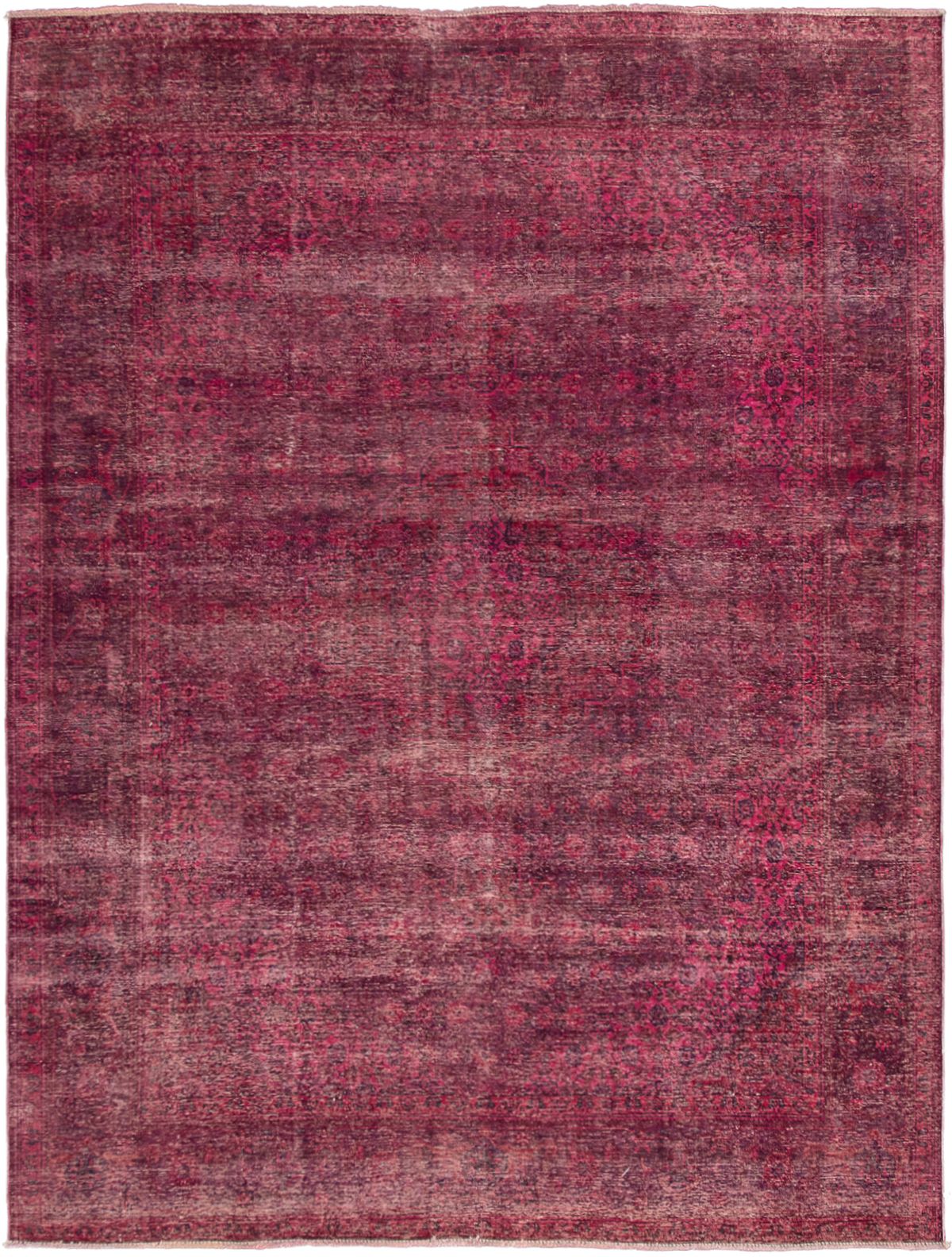 Hand-knotted Color Transition Burgundy Wool Rug 9'8" x 12'9" Size: 9'8" x 12'9"  